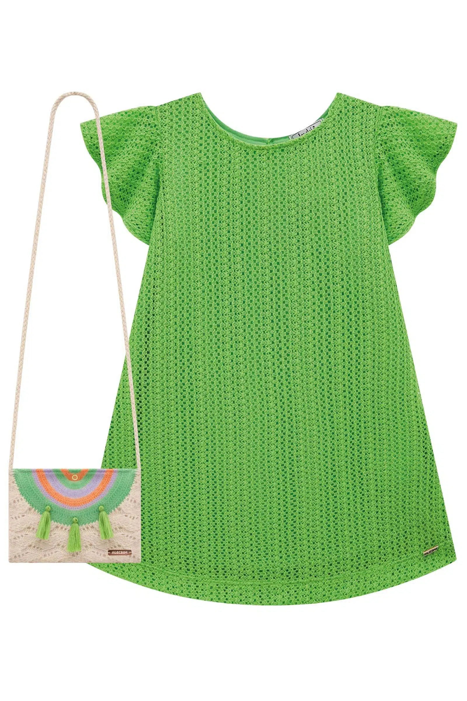 Vestido em Malha Tricot. Acompanha Bolsa 76975 Kukiê