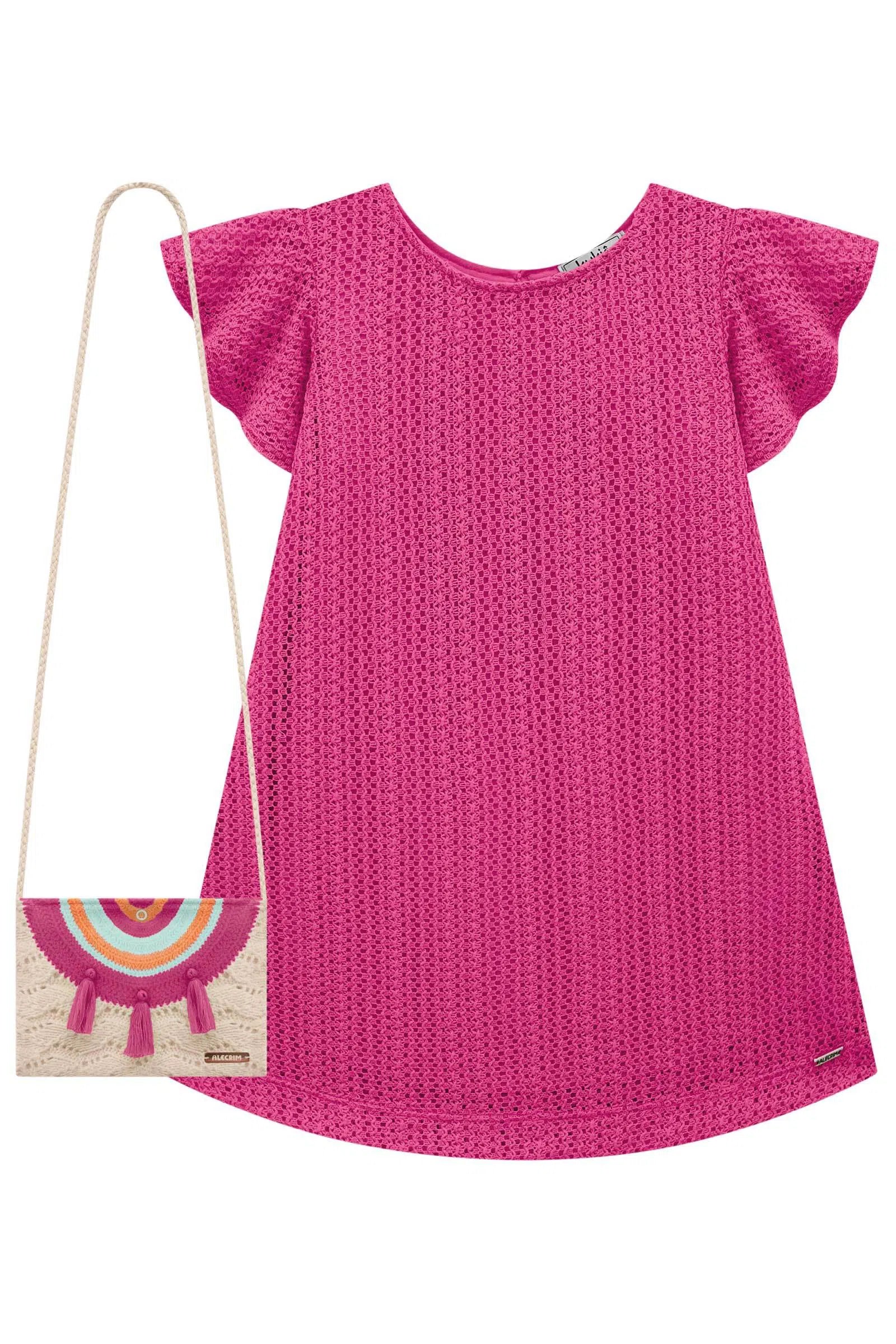 Vestido em Malha Tricot. Acompanha Bolsa 76975 Kukiê