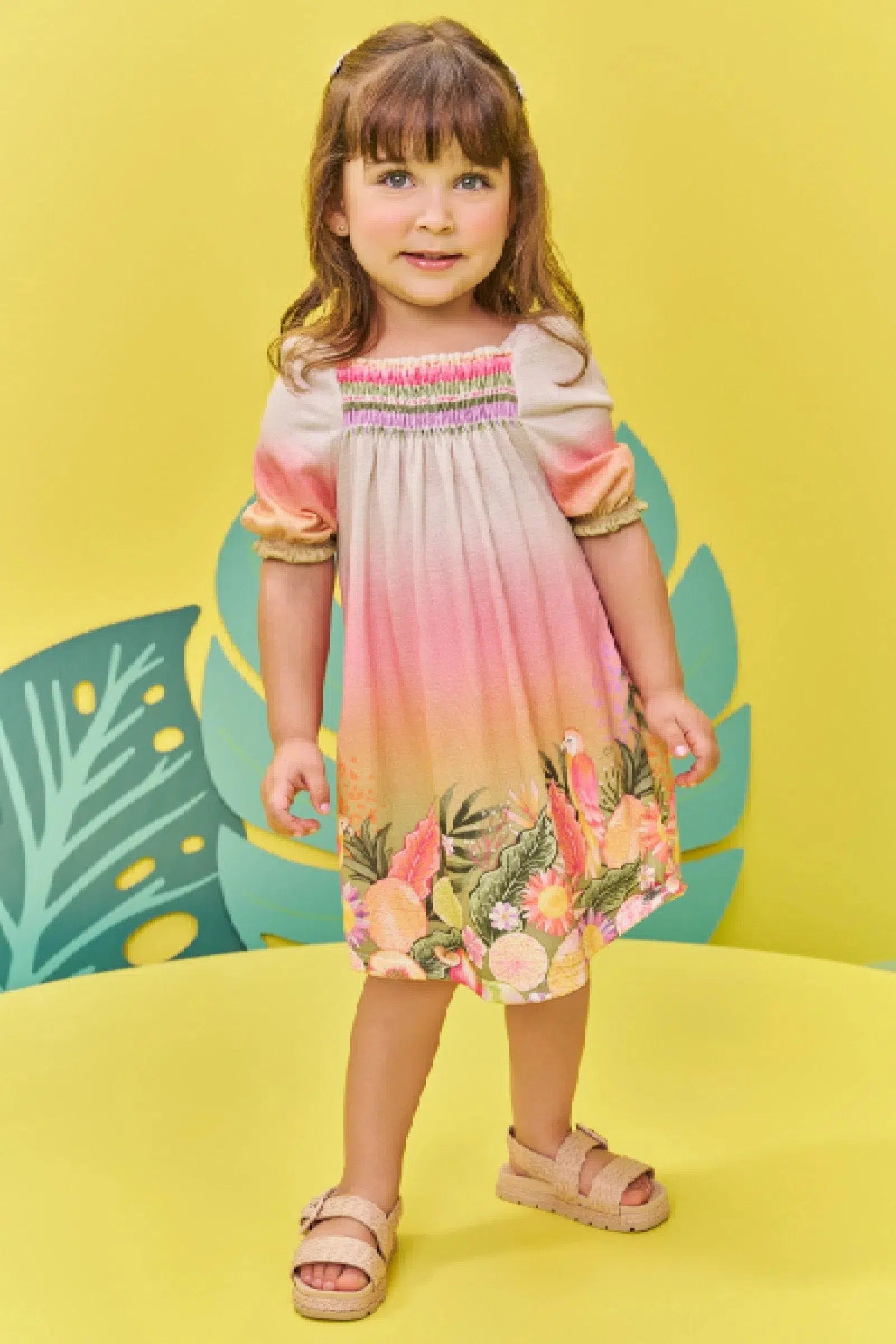 Vestido em Malha Wave 73726 Infanti