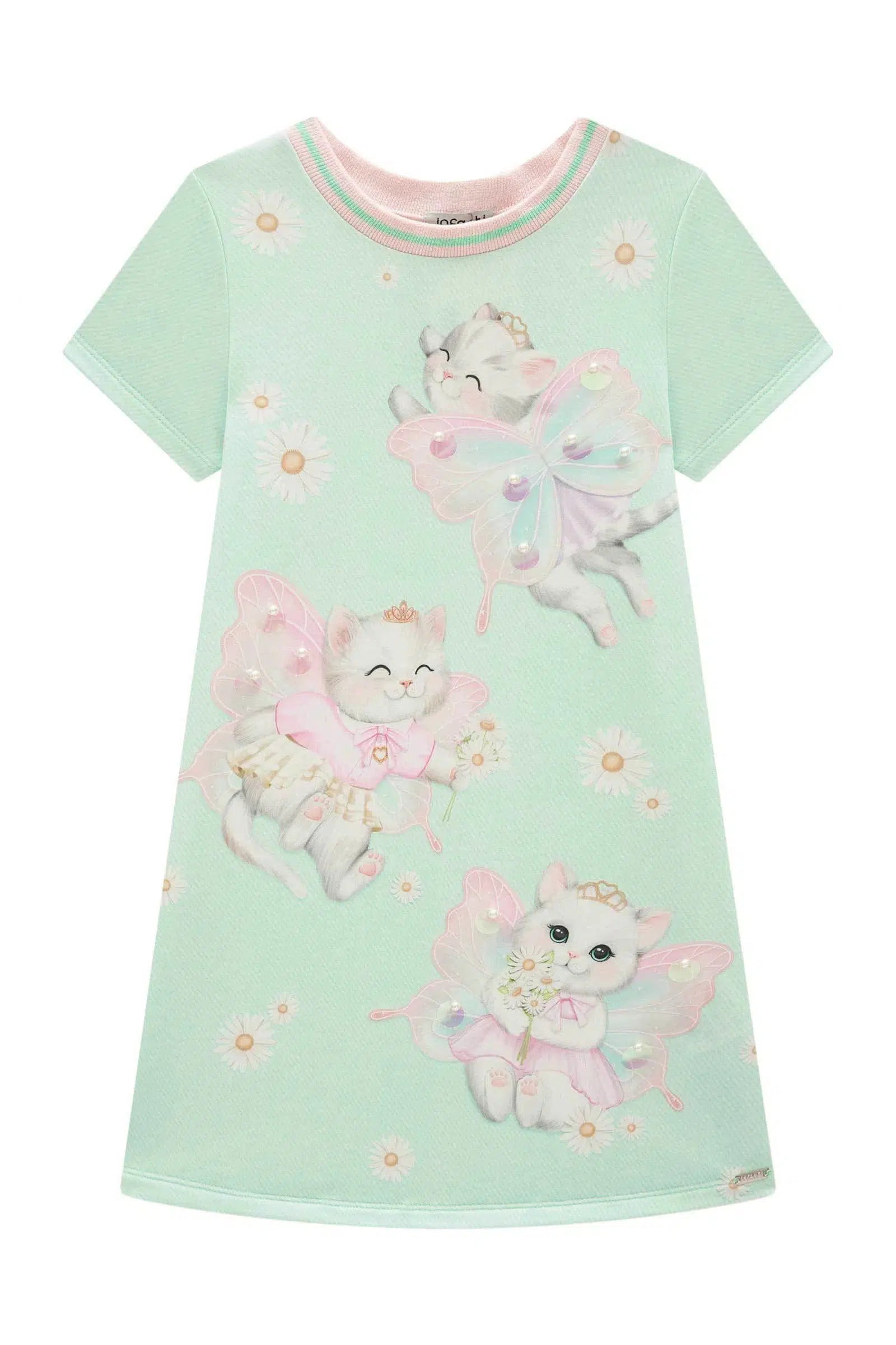 Vestido Infantil em Molecotton 81533 Infanti