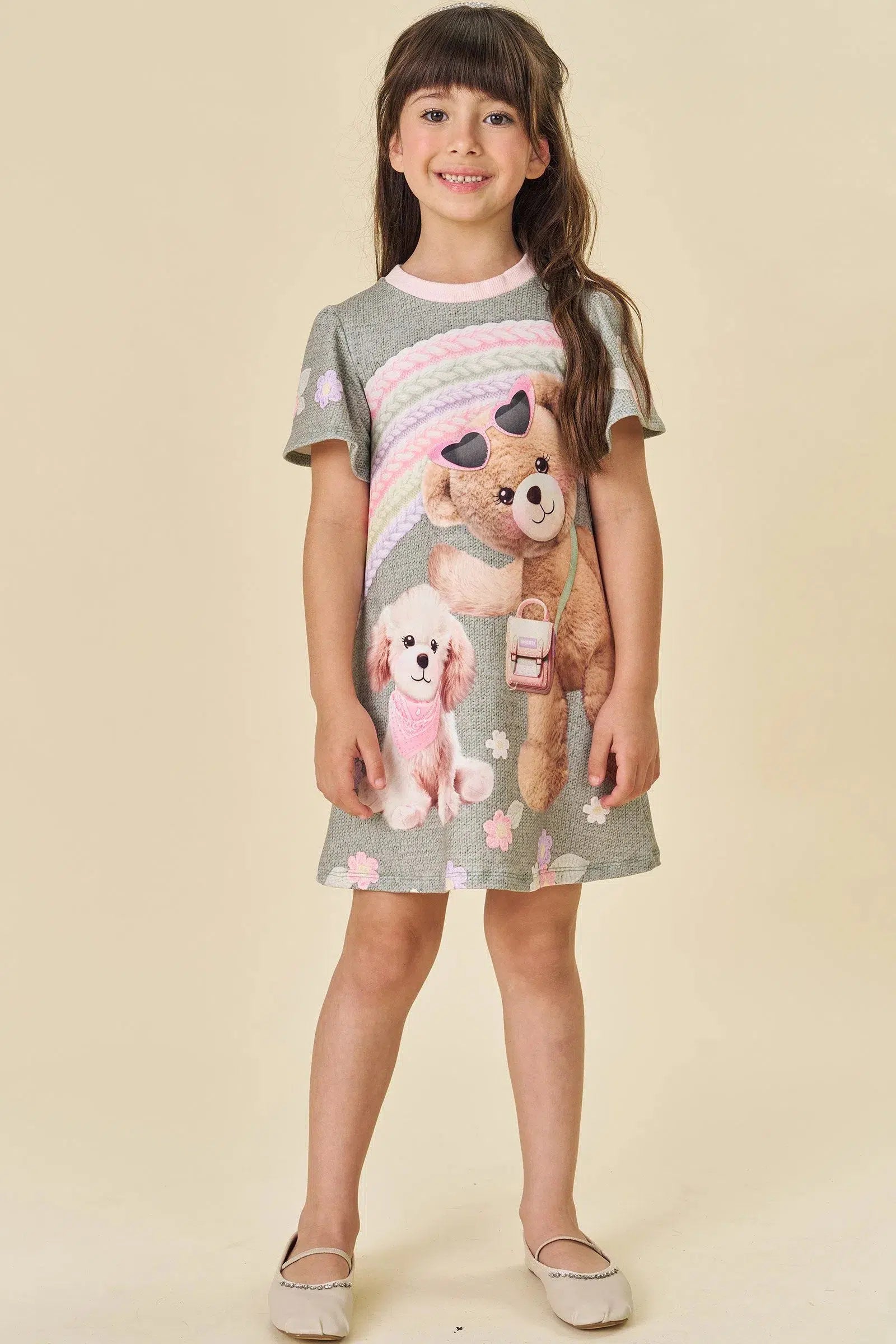 Vestido Infantil em Molecotton 82221 Infanti