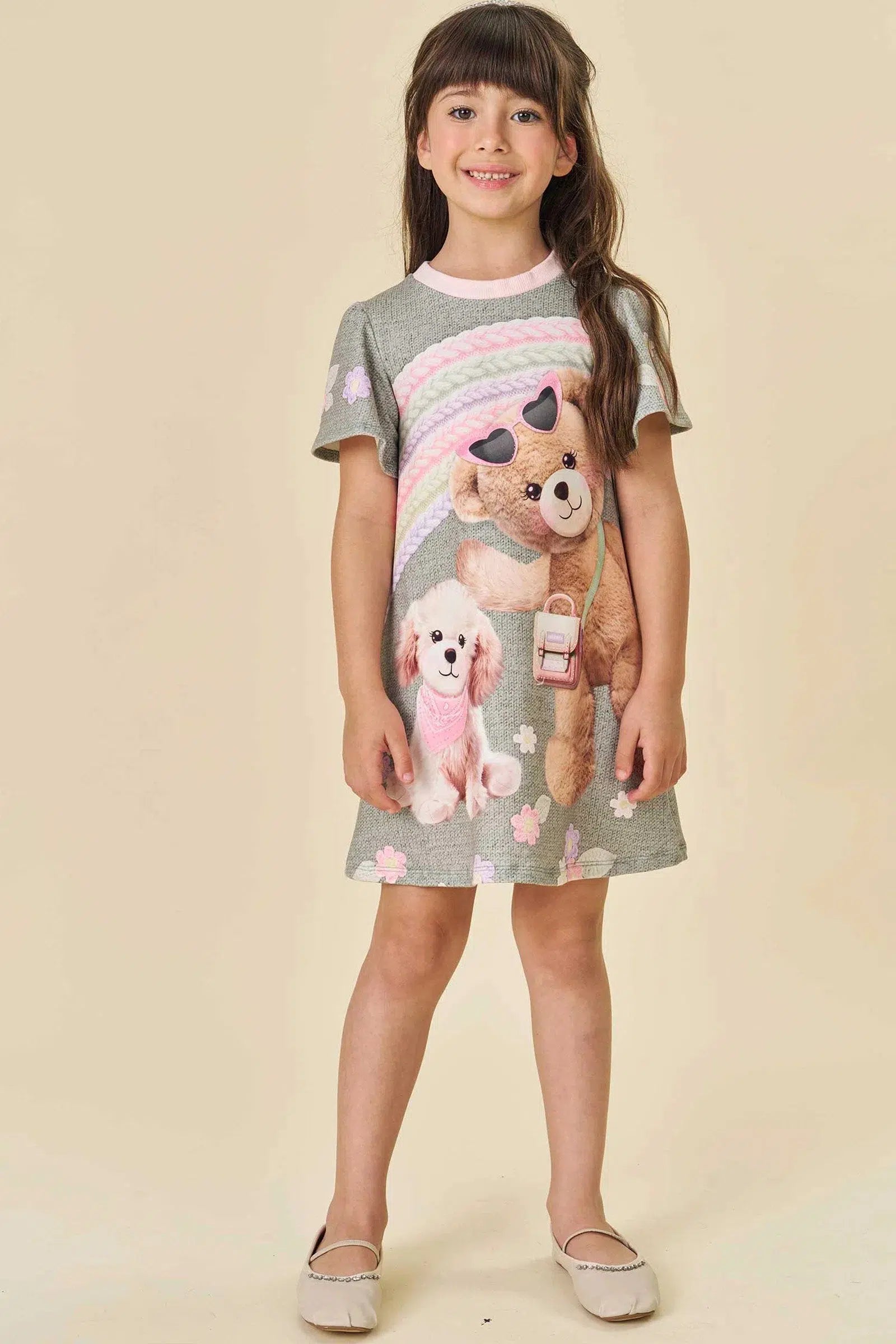 Vestido Infantil em Molecotton 82221 Infanti