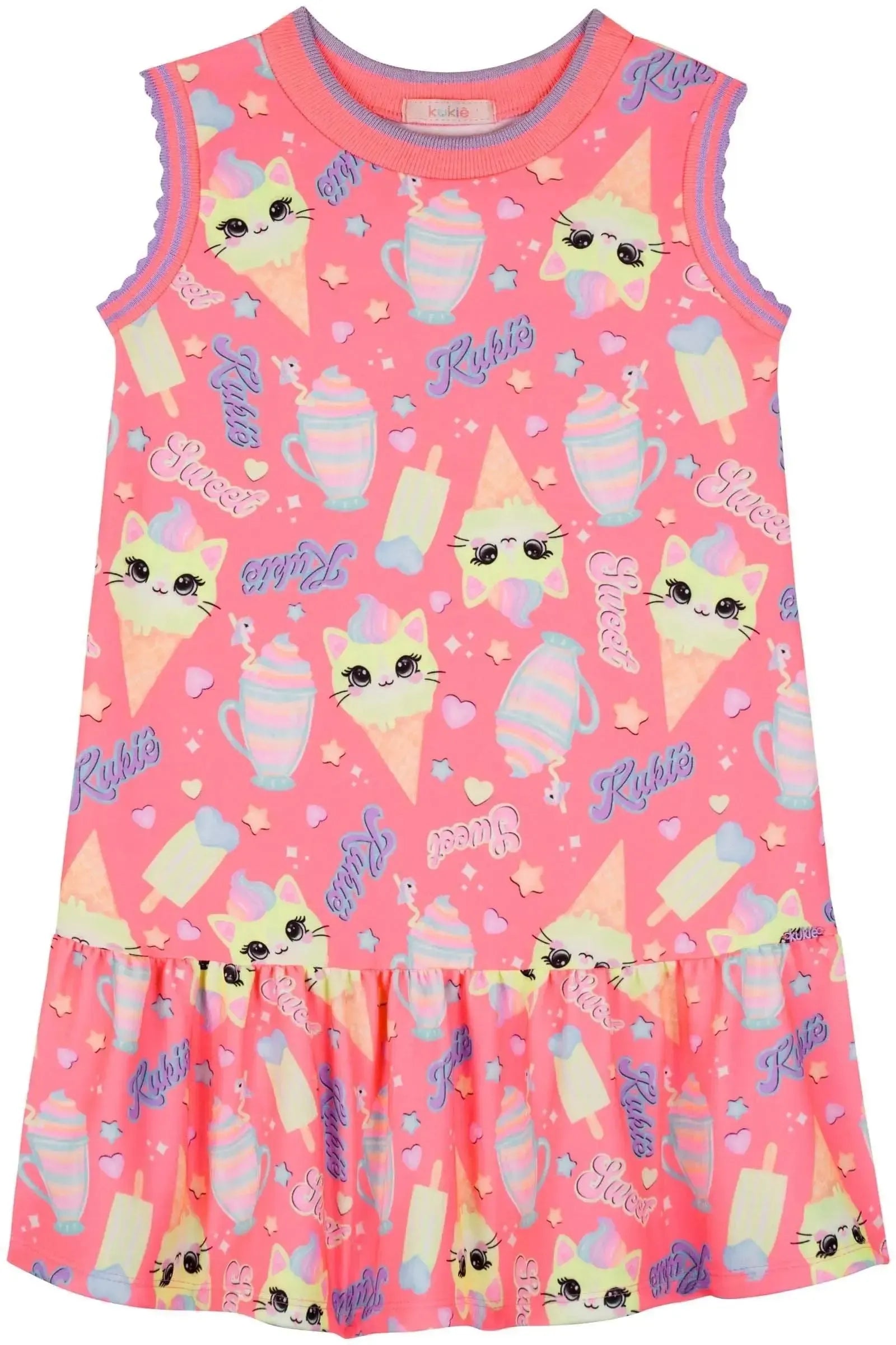 Vestido em Molecotton 83222 Kukiê Infantil Menina