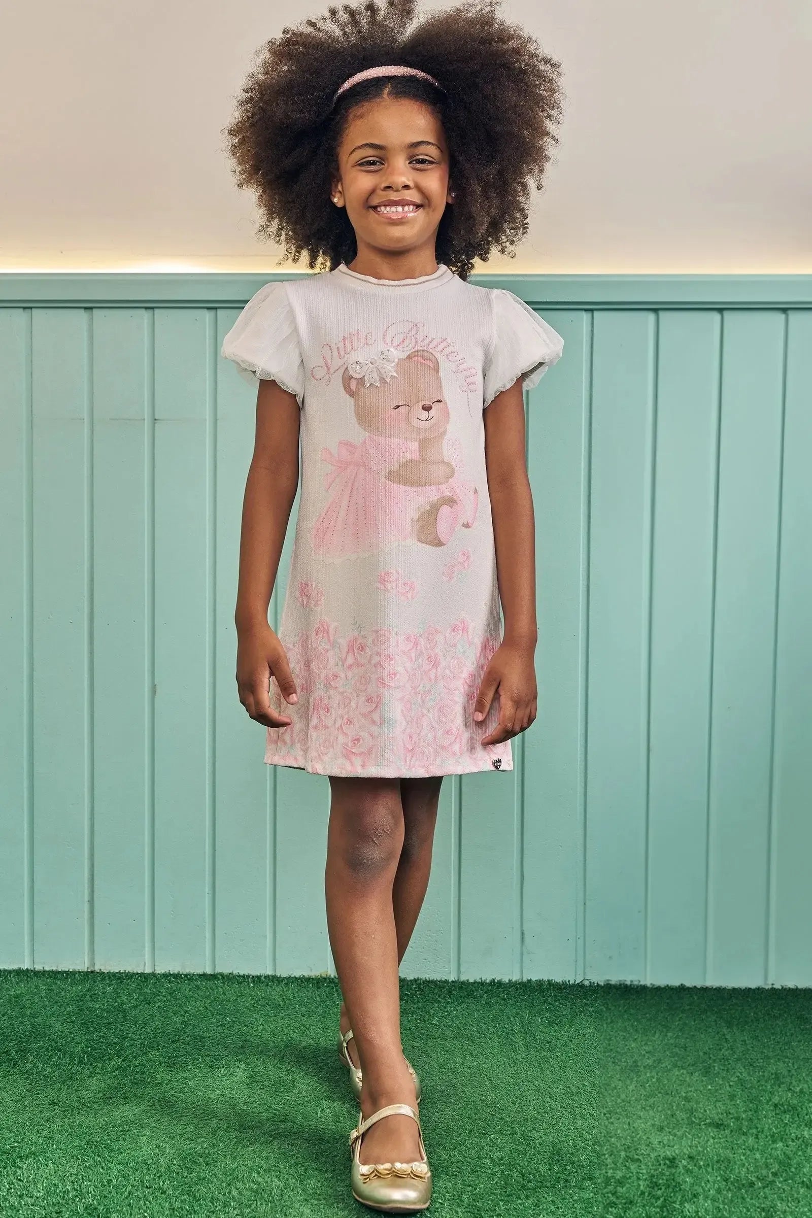 Vestido em Molecotton 83749 Kukiê Infantil Menina