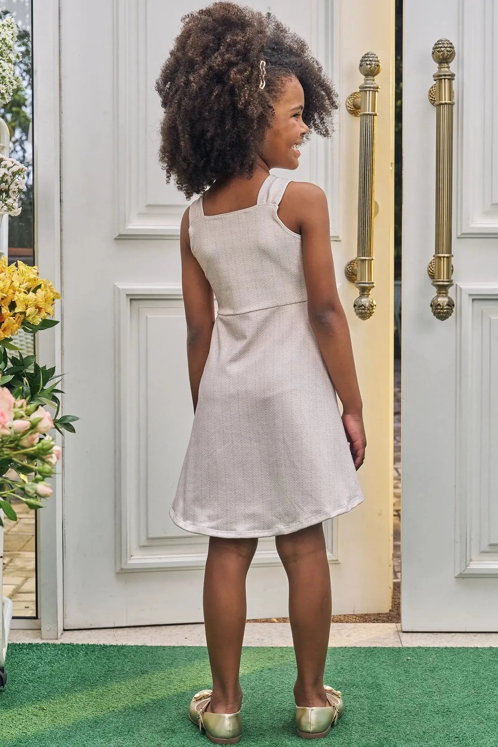 Vestido em Molecotton 83935 Kukiê Infantil Menina