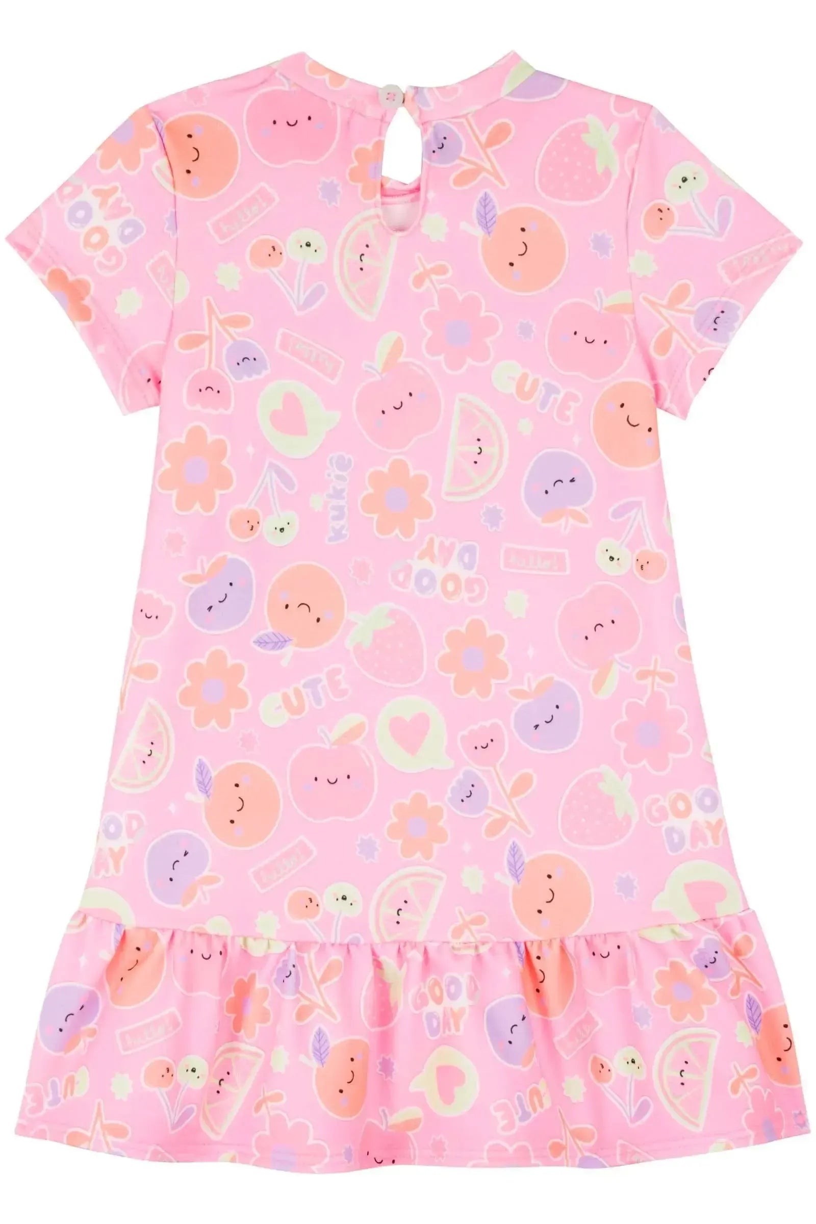 Vestido em Molecotton 84818 Kukiê Bebê Menina
