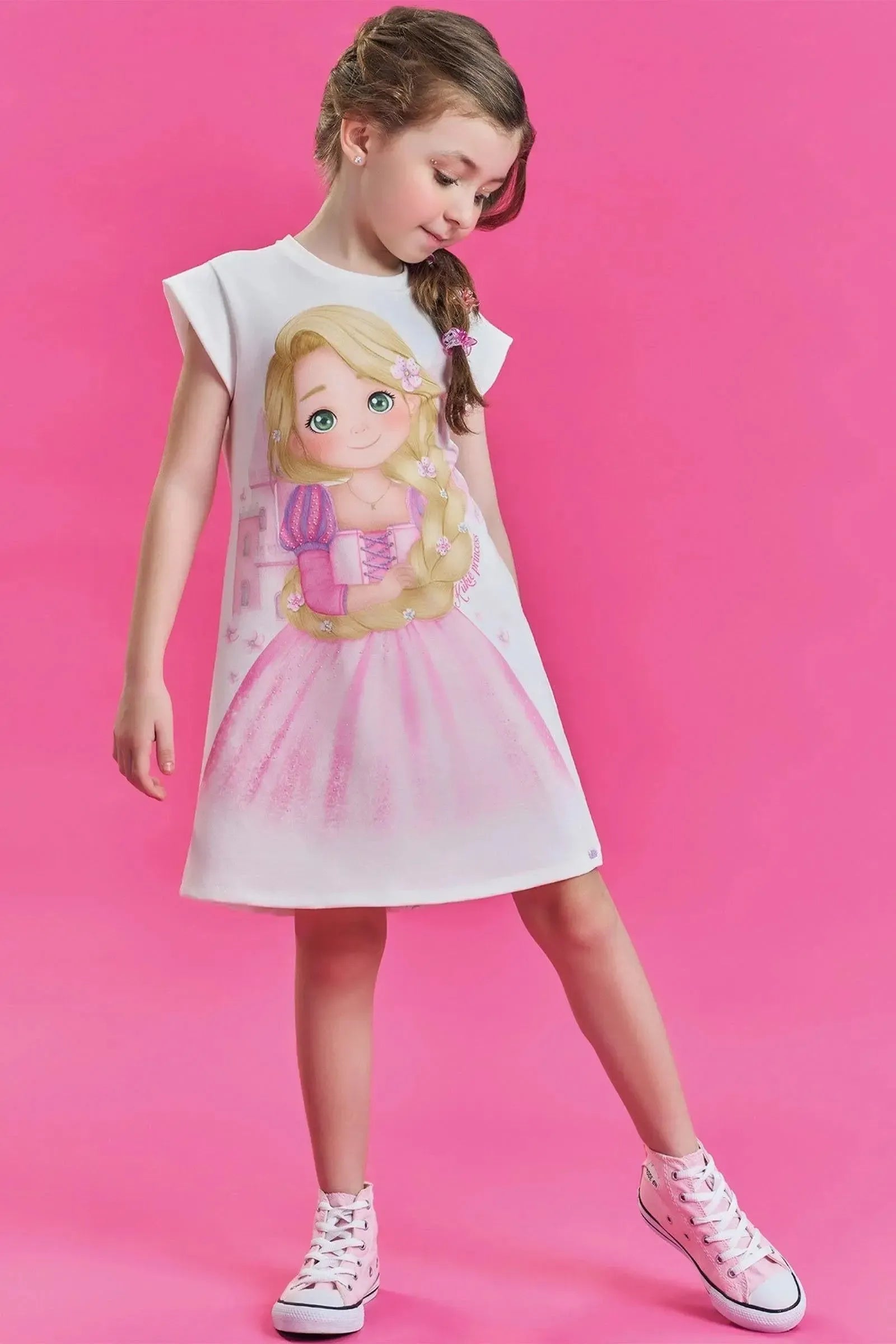 Vestido em Molecotton 86059 Kukiê Infantil Menina