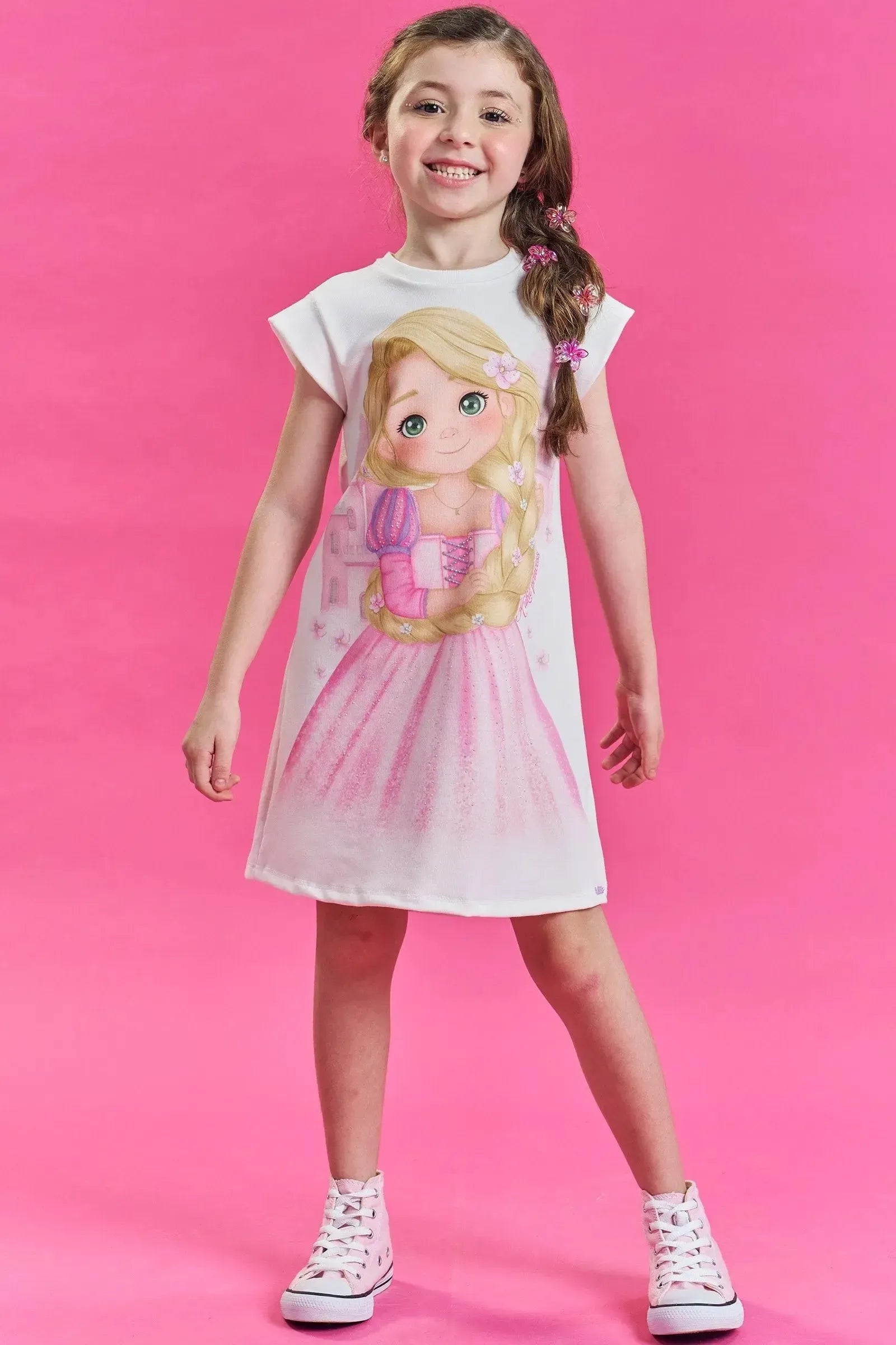Vestido em Molecotton 86059 Kukiê Infantil Menina