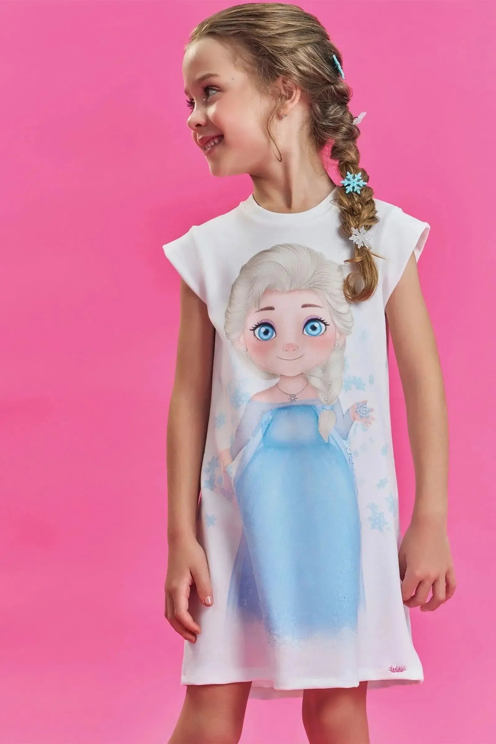 Vestido em Molecotton 86063 Kukiê Infantil Menina