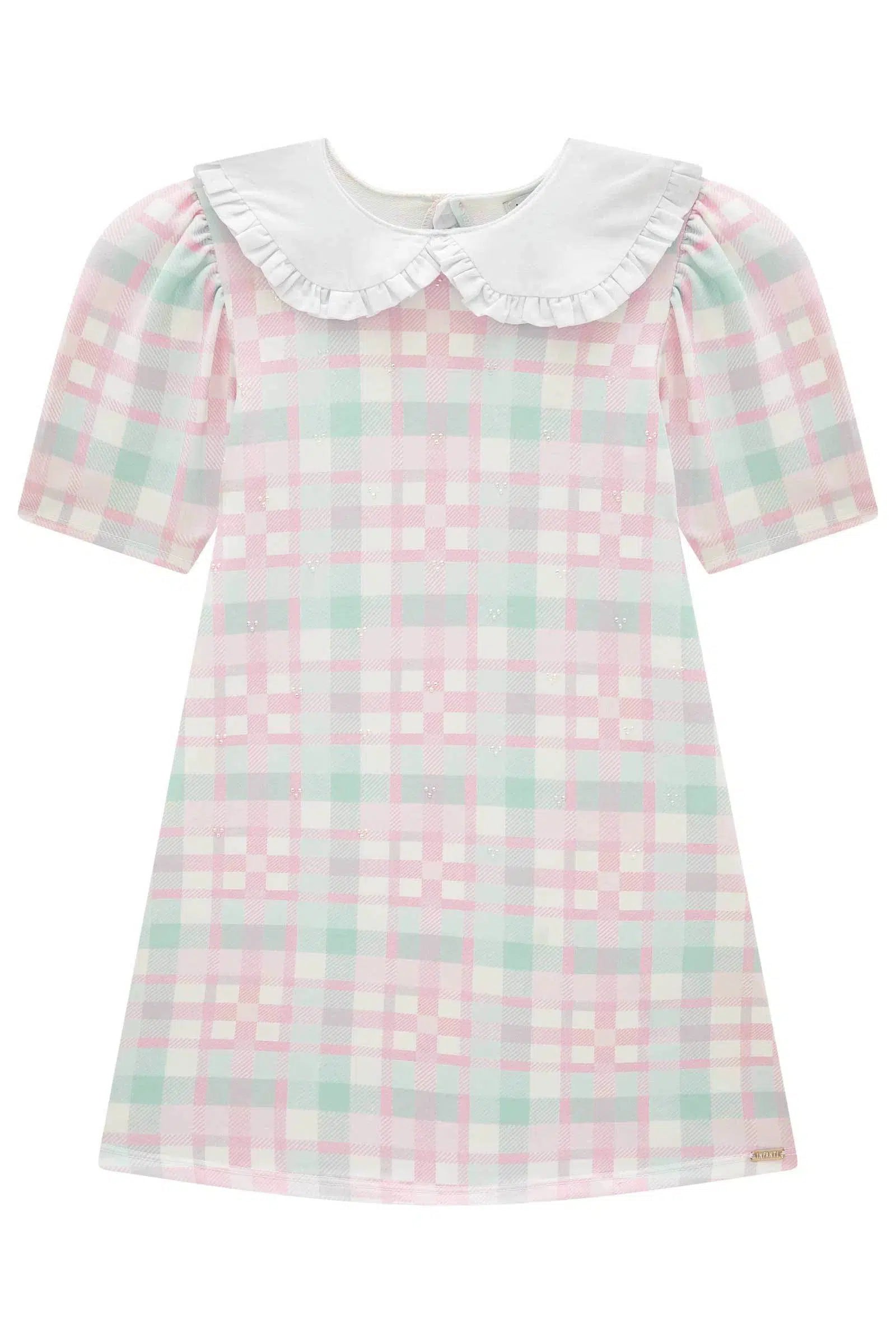 Vestido Infantil em Molecotton e Tricoline 81569 Infanti