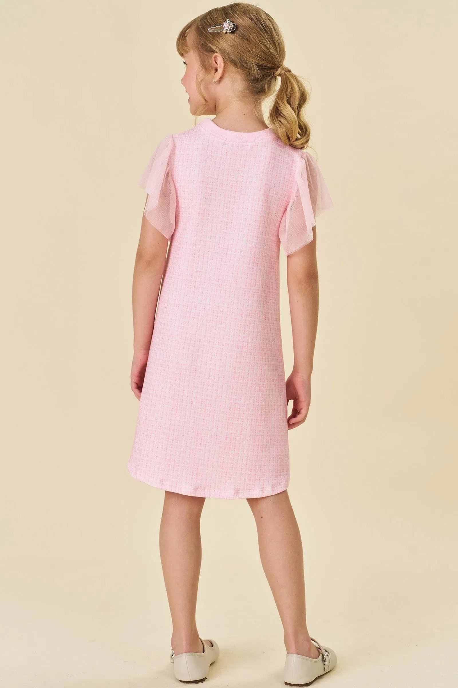 Vestido Infantil em Molecotton e Tule 82177 Infanti