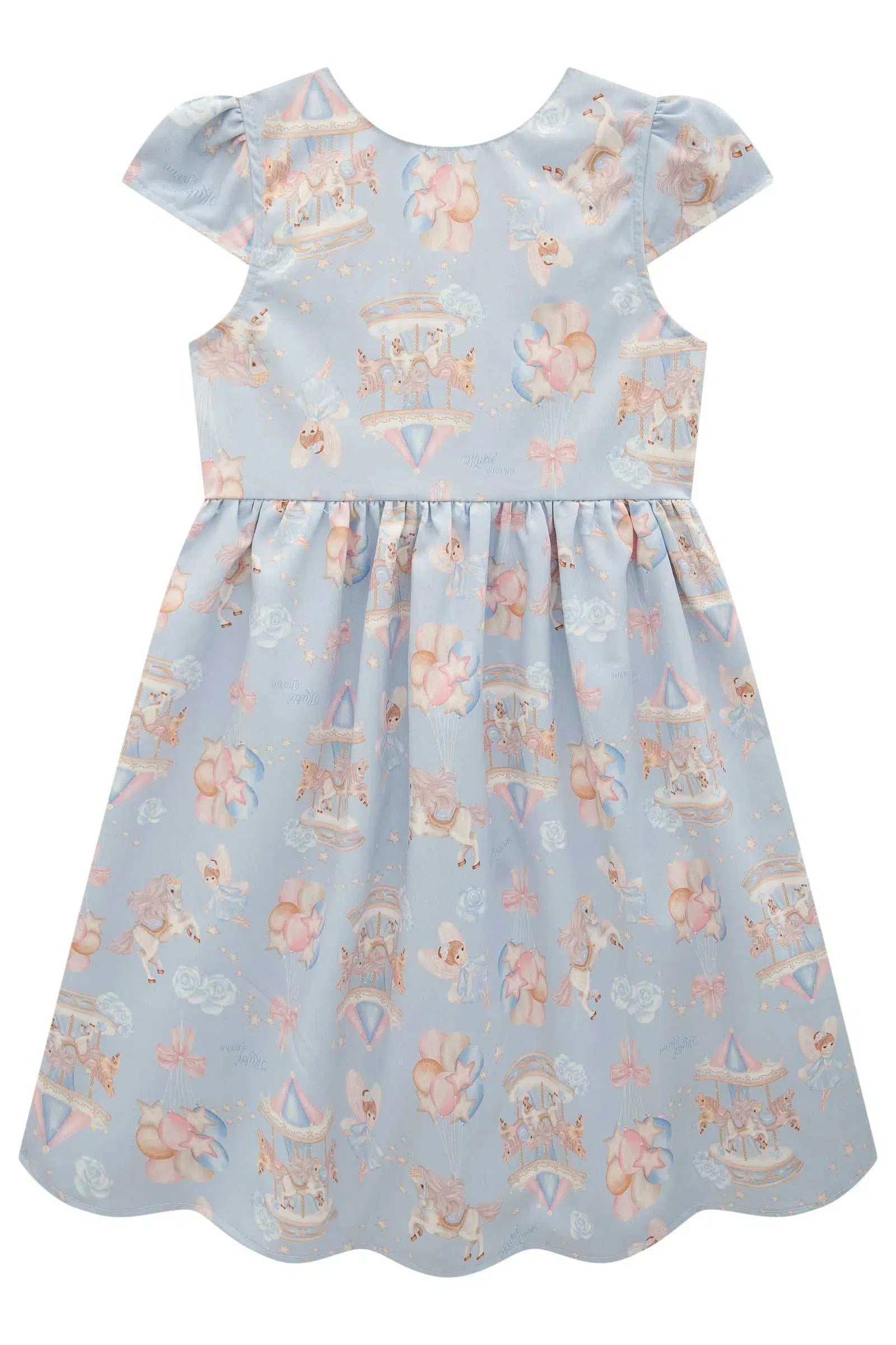 Vestido Infantil Menina em Super Cetim 82610 Kukiê