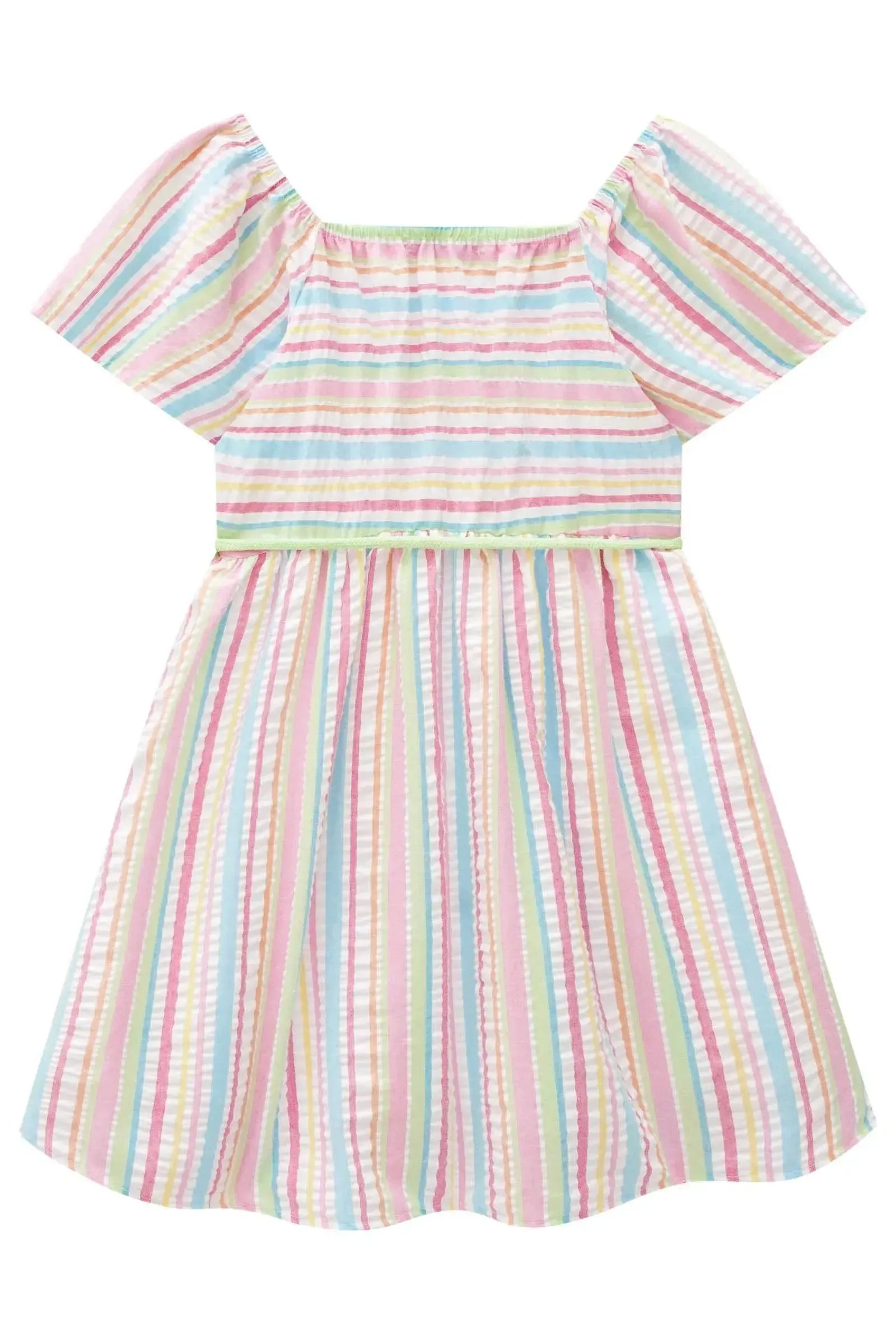 Vestido em Tecido Rainbow 82841 Infanti Infantil Menina