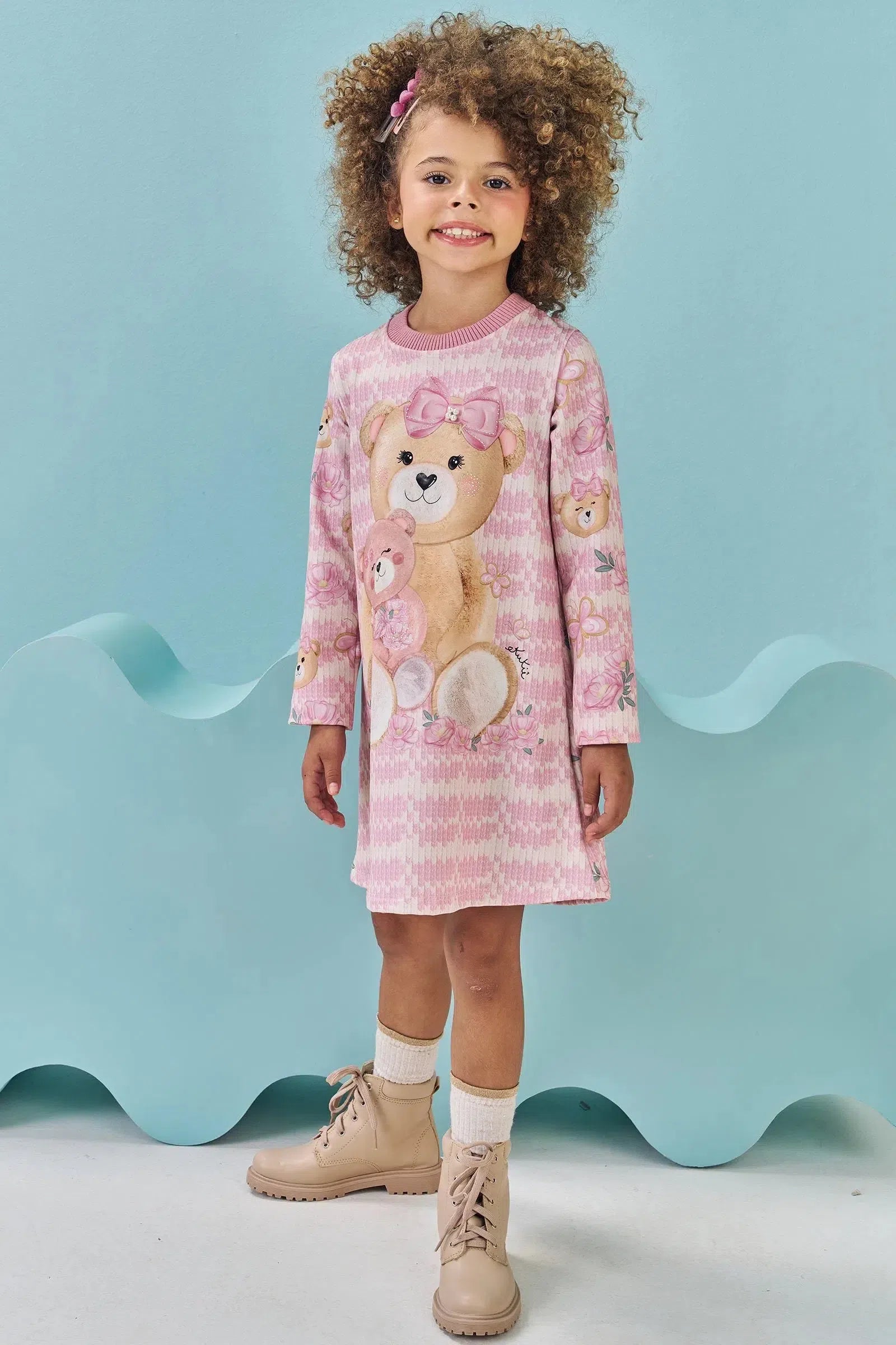 Vestido em Termoskin 79871 Kukiê Infantil Menina