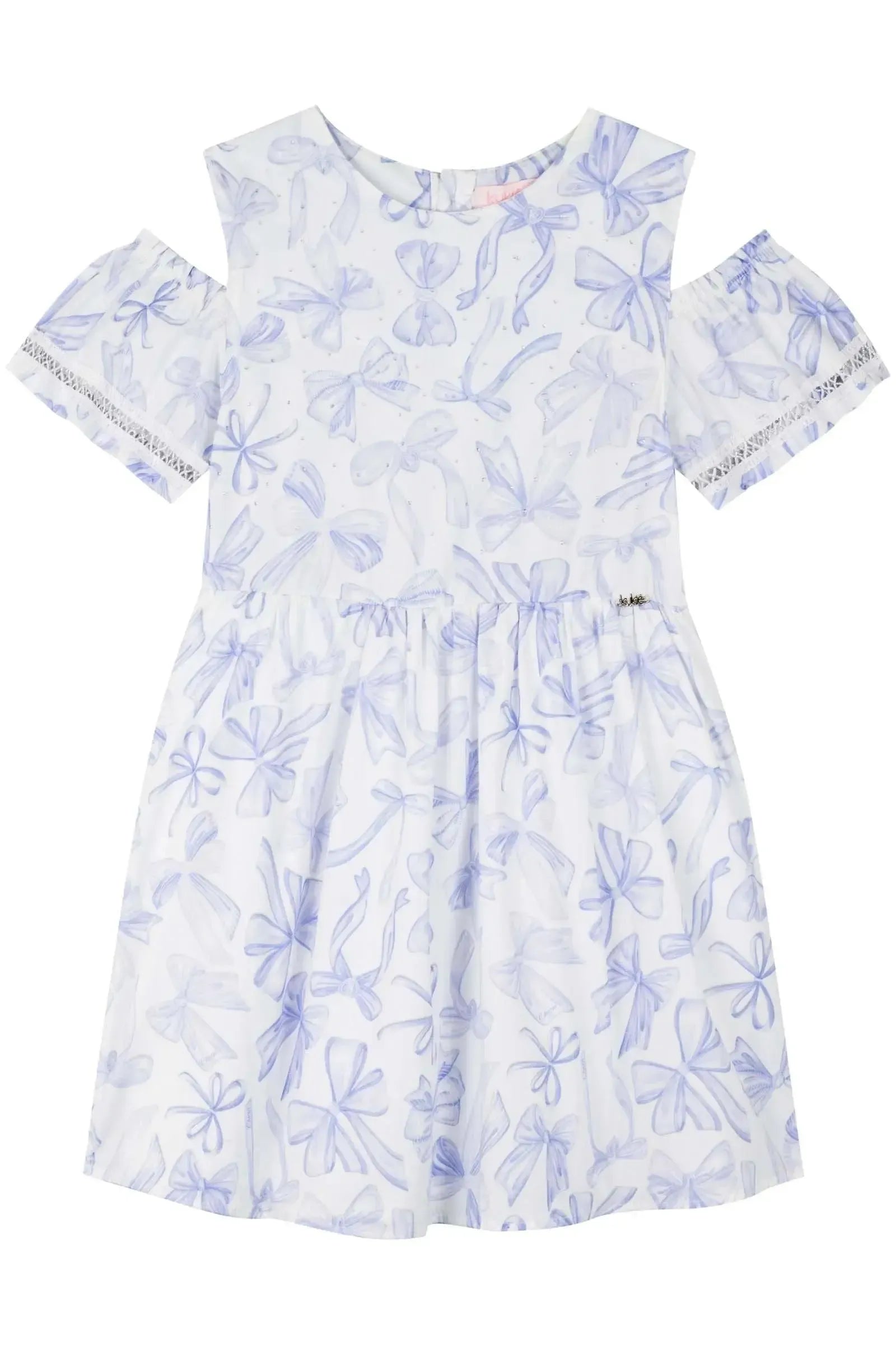 Vestido em Tricoline com Elastano 83190 Kukiê Infantil Menina
