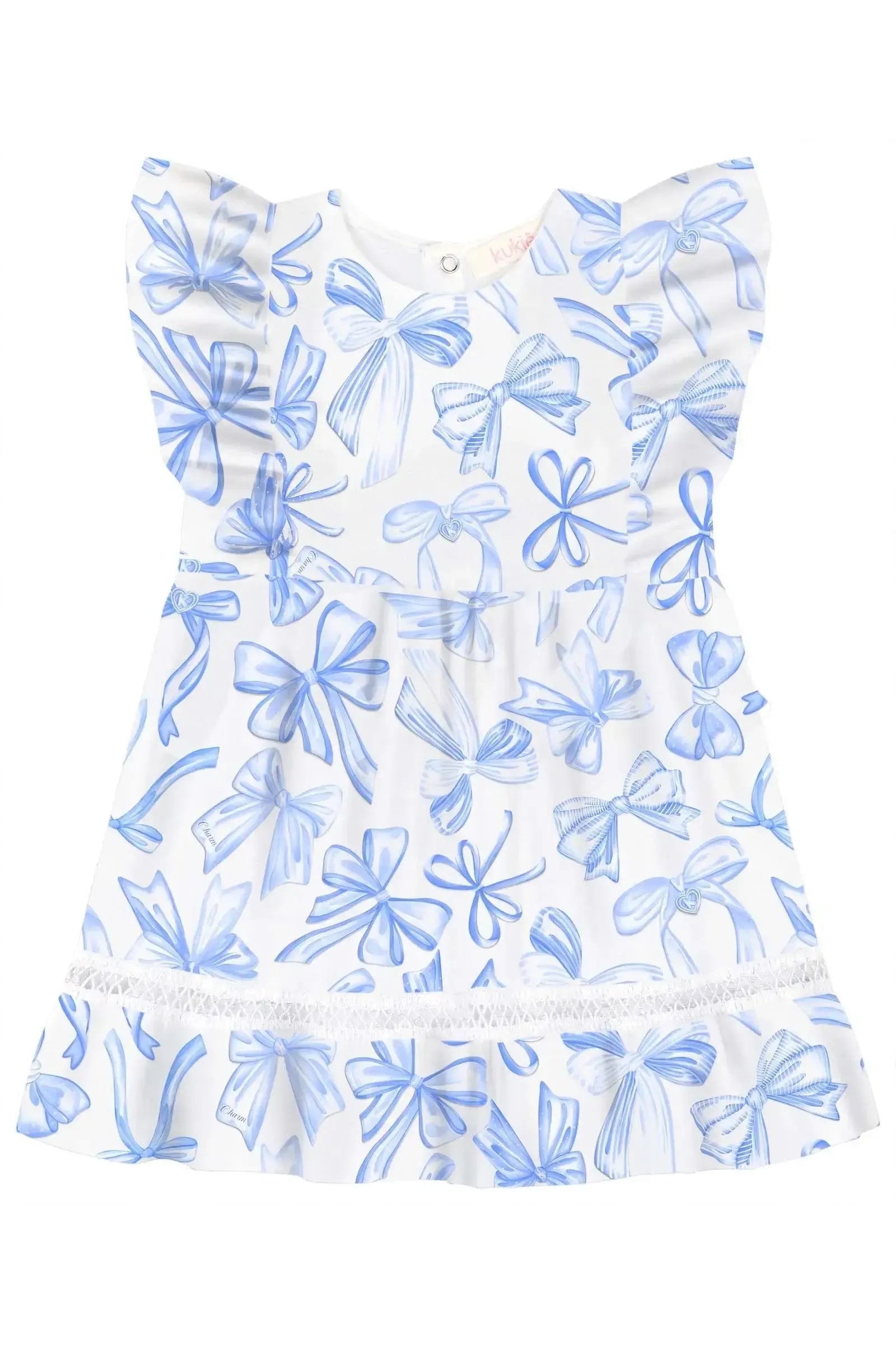 Vestido em Tricoline com Elastano 84687 Kukiê Bebê Menina