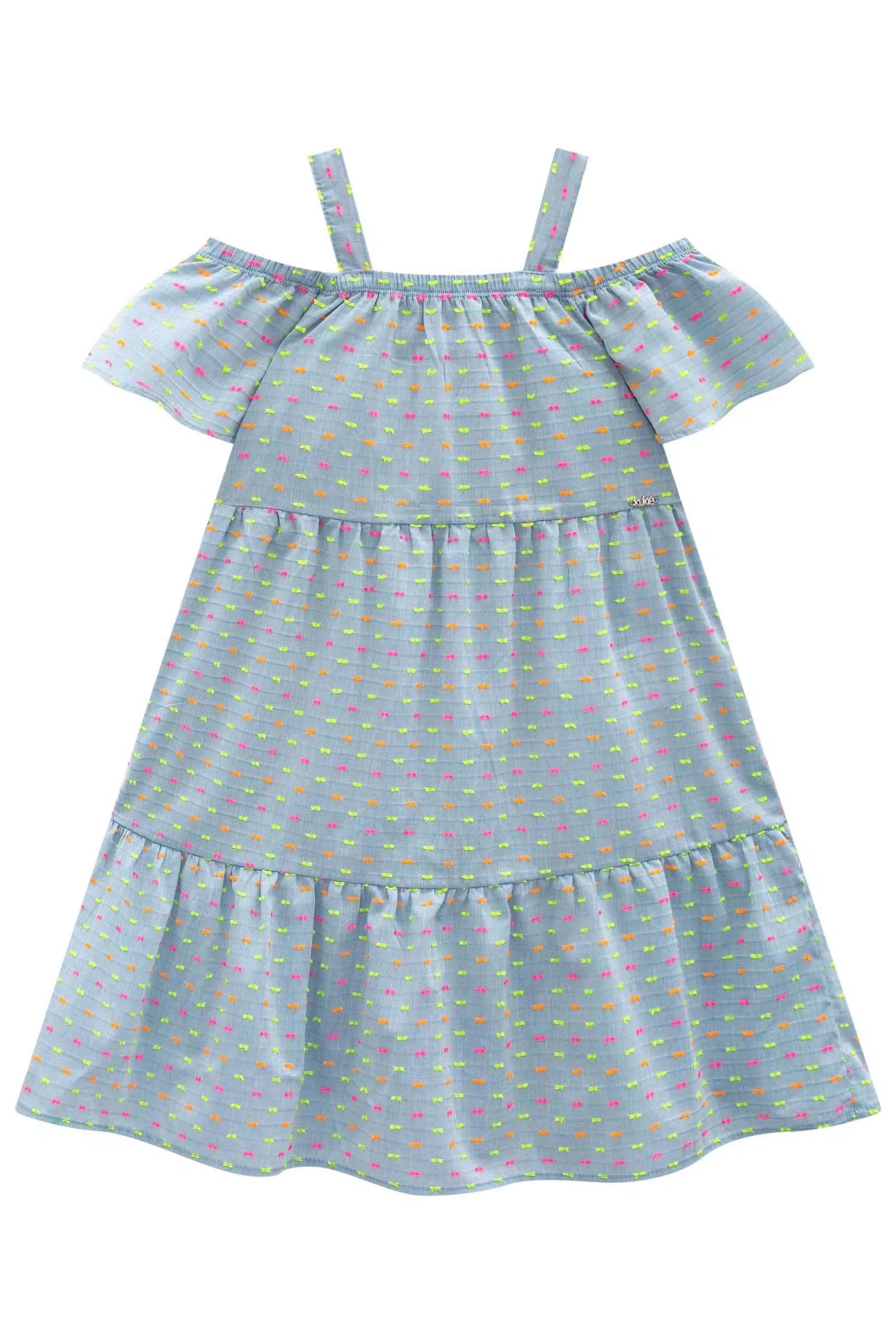 Vestido em Tricoline Dots 78310 Kukiê