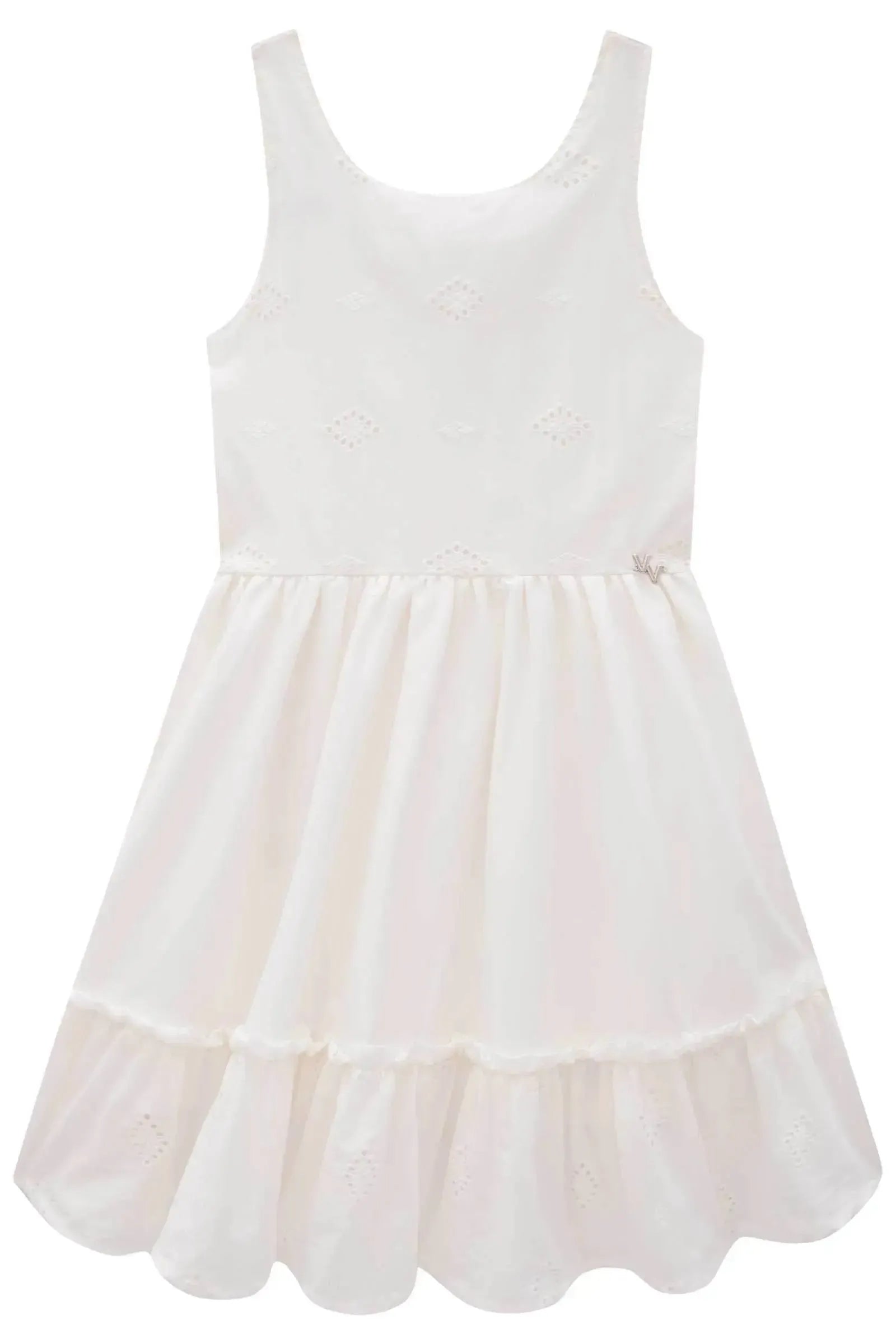 Vestido em Tricoline Laise 83934 Vic&Vicky Teen Menina