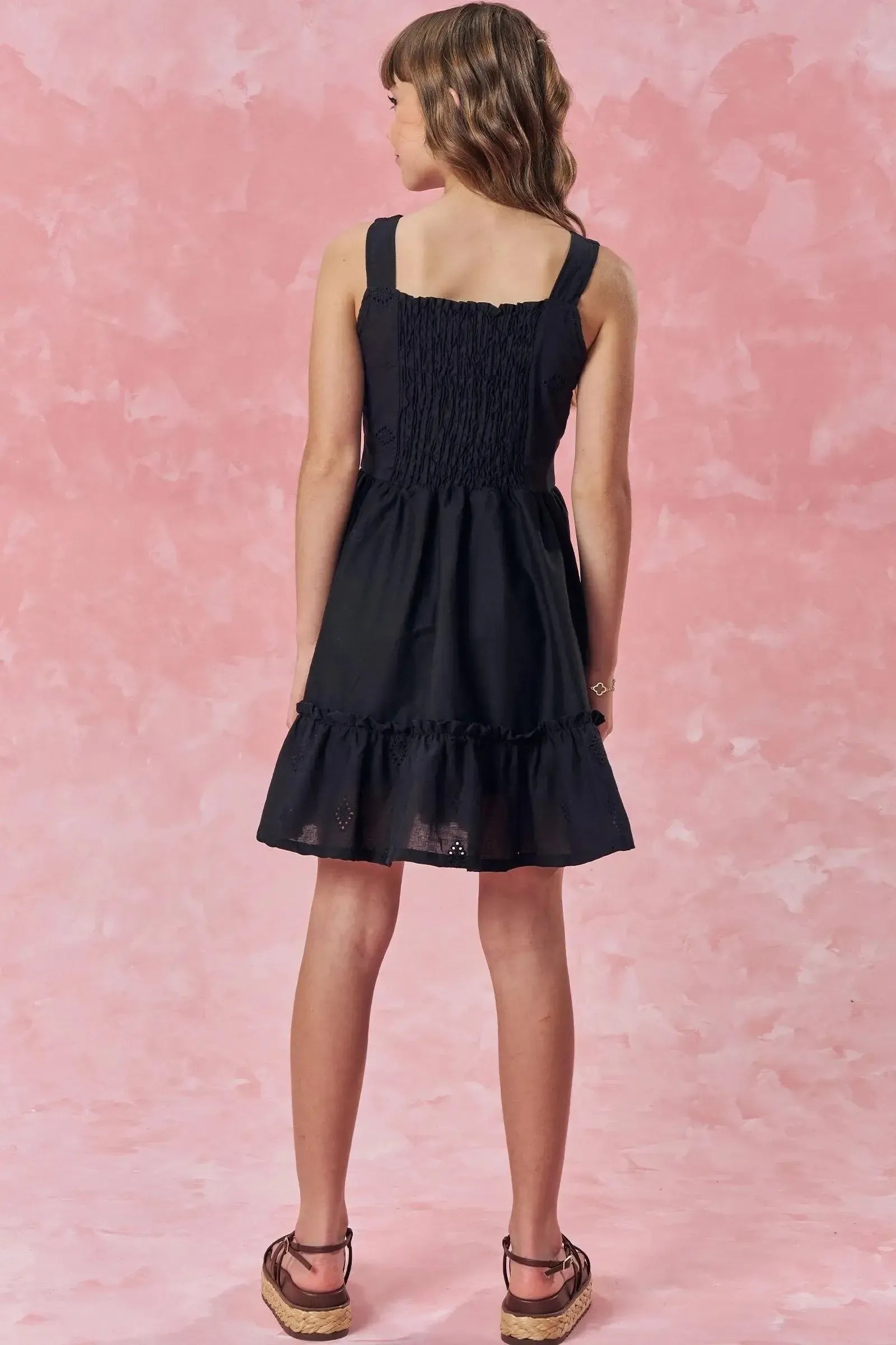 Vestido em Tricoline Laise 83934 Vic&Vicky Teen Menina