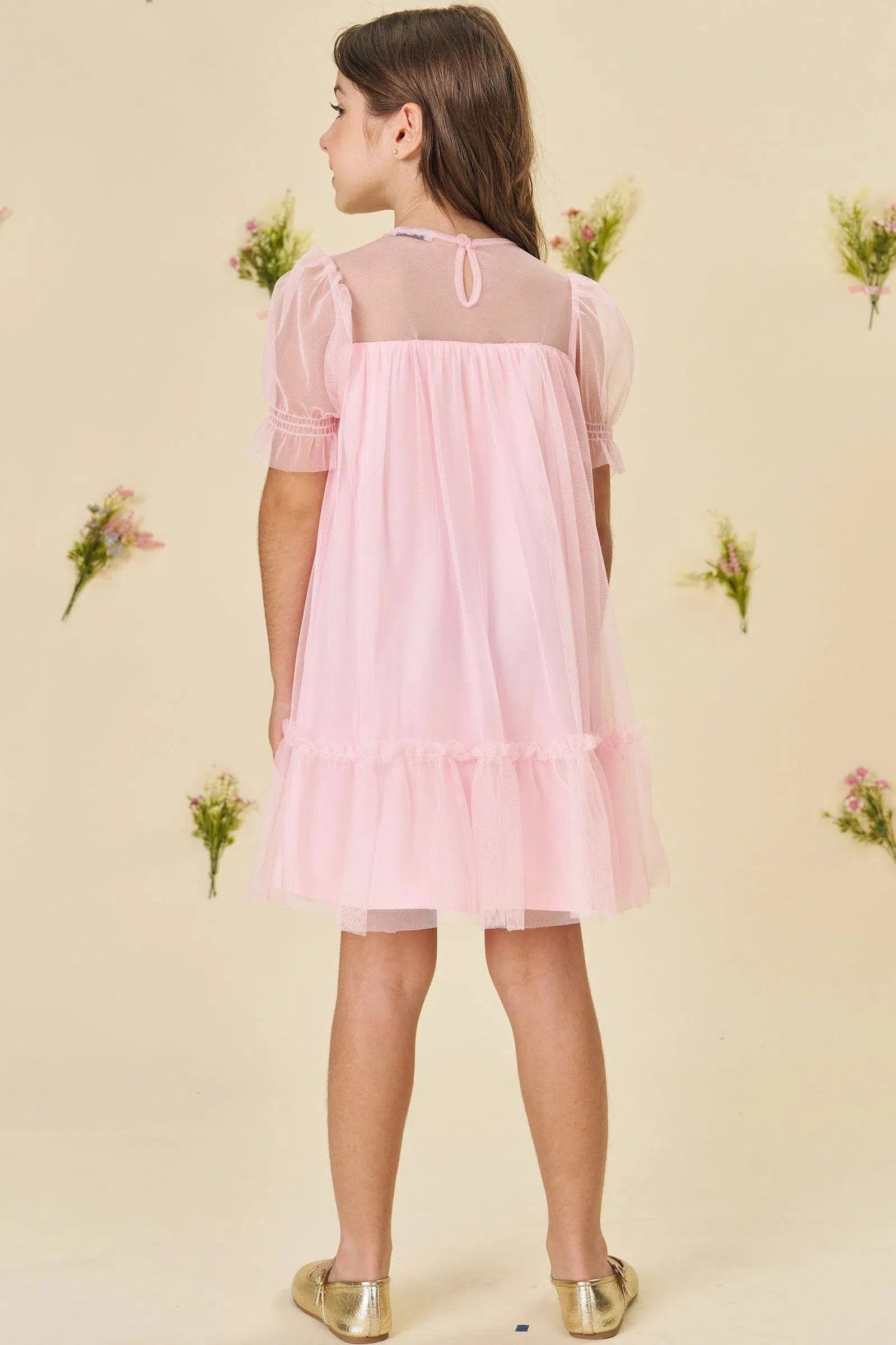 Vestido Infantil em Tule 81780 Infanti