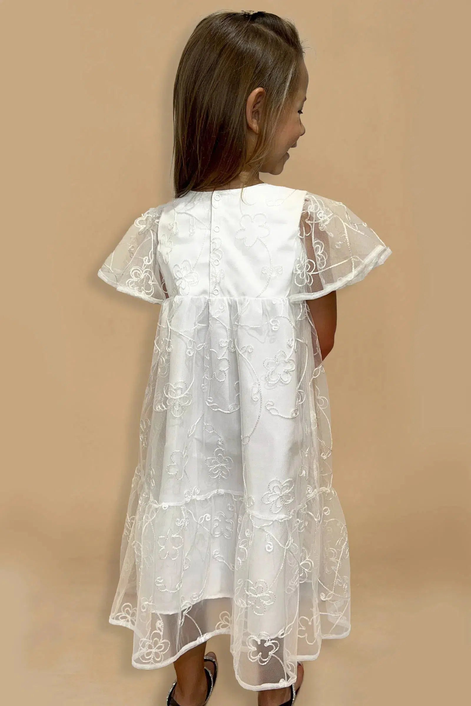 Vestido em Tule Bordado 77420 Kukiê