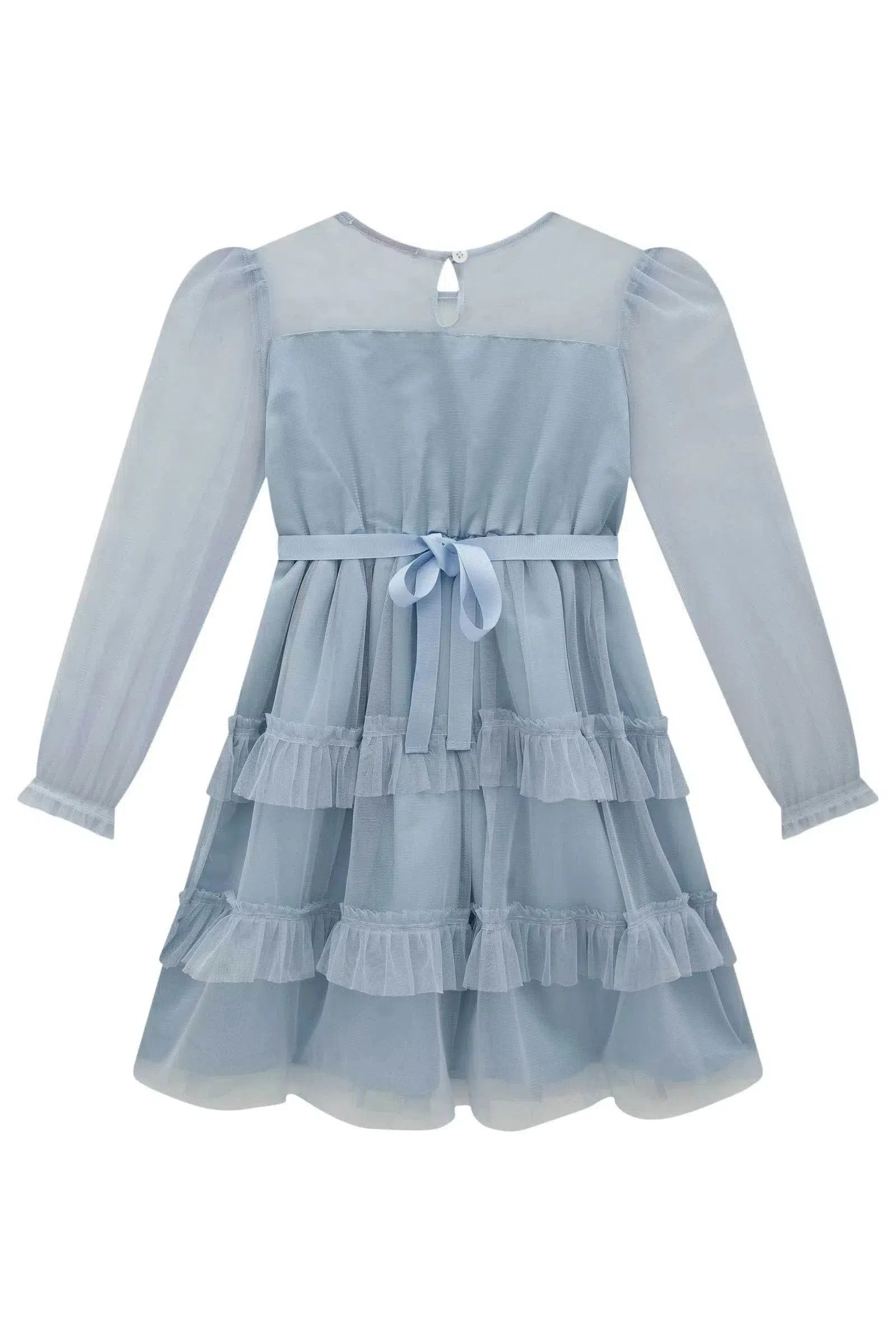 Vestido em Tule com Elastano 80090 Kukiê Infantil Menina