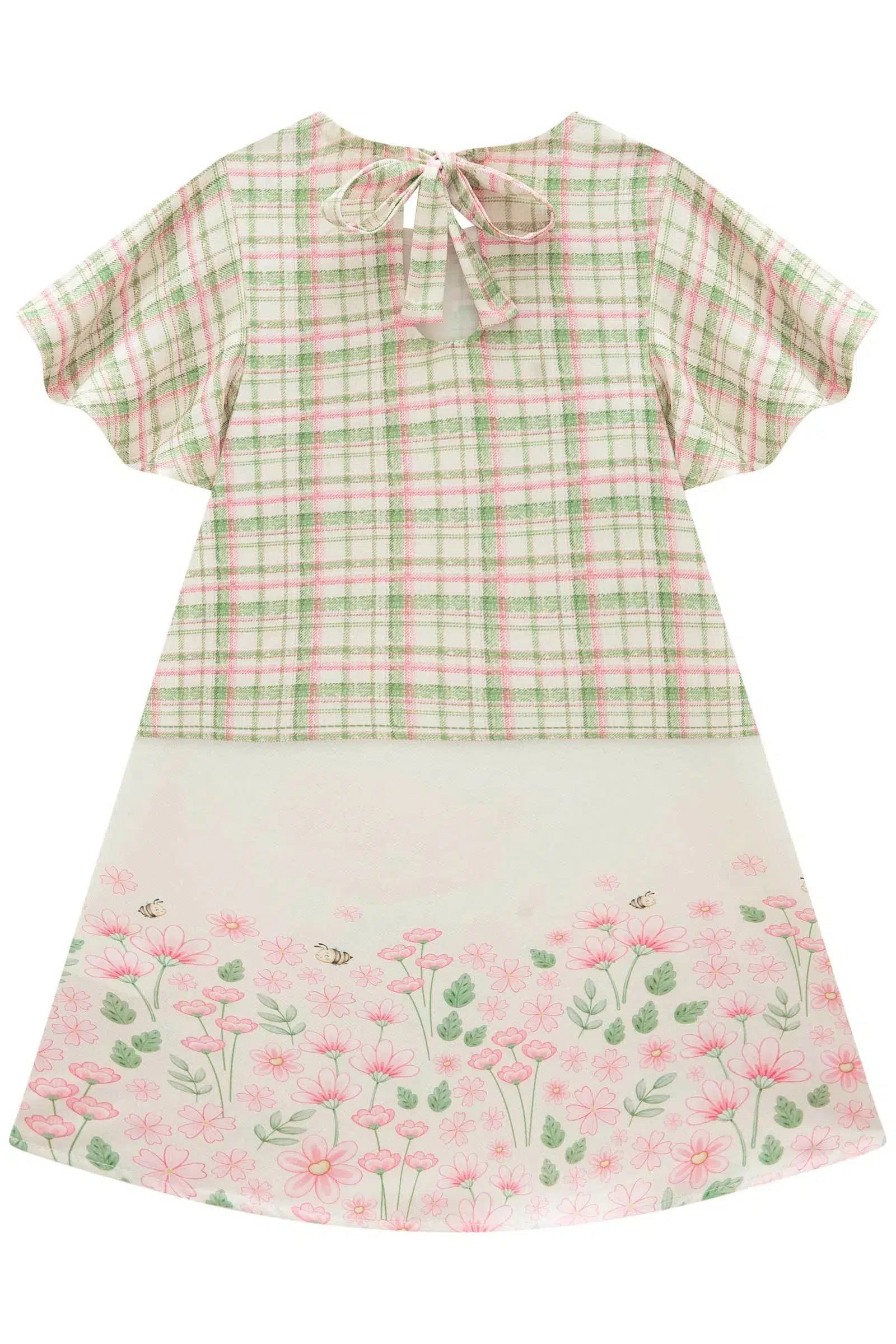 Vestido Infantil em Visco Twill 81518 Infanti