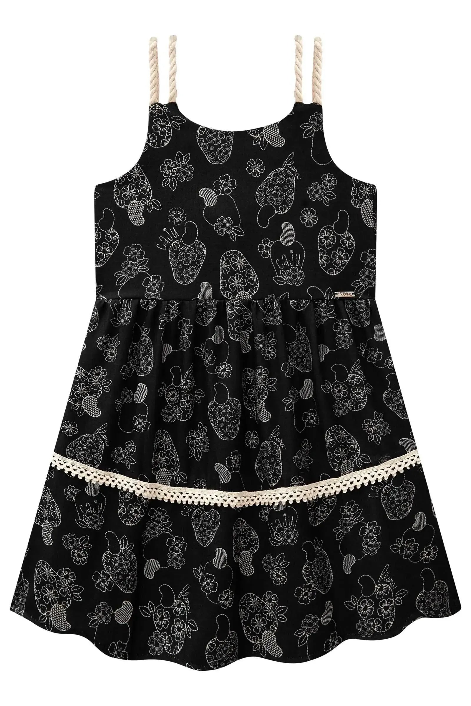 Vestido em Visco Twill 82926 Infanti Infantil Menina