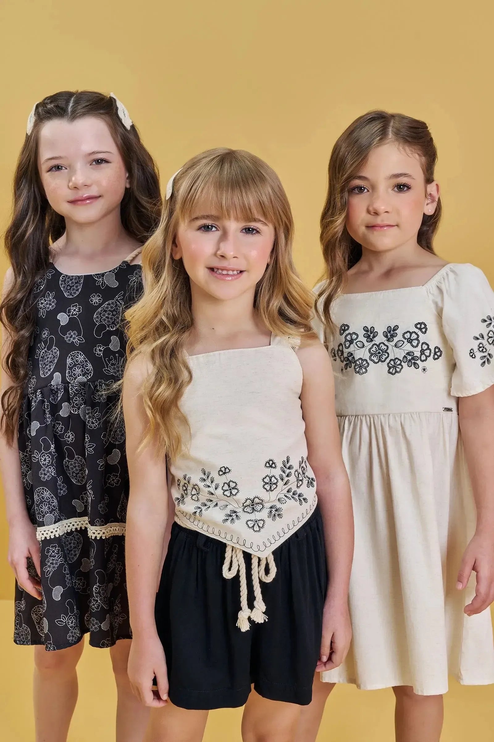 Vestido em Visco Twill 82926 Infanti Infantil Menina