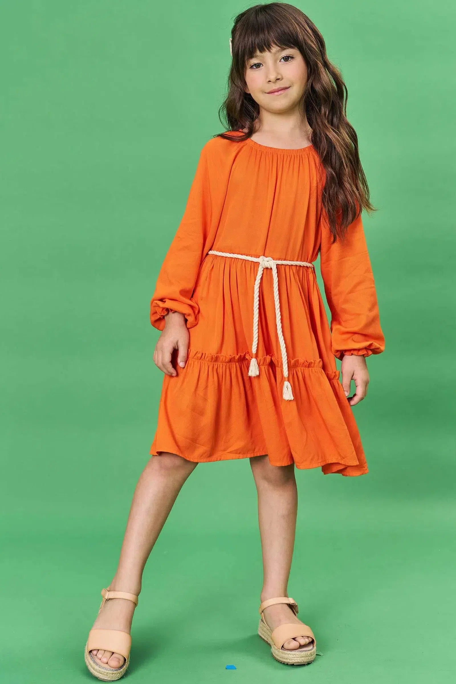 Vestido em Viscose 81234 Infanti Infantil Menina