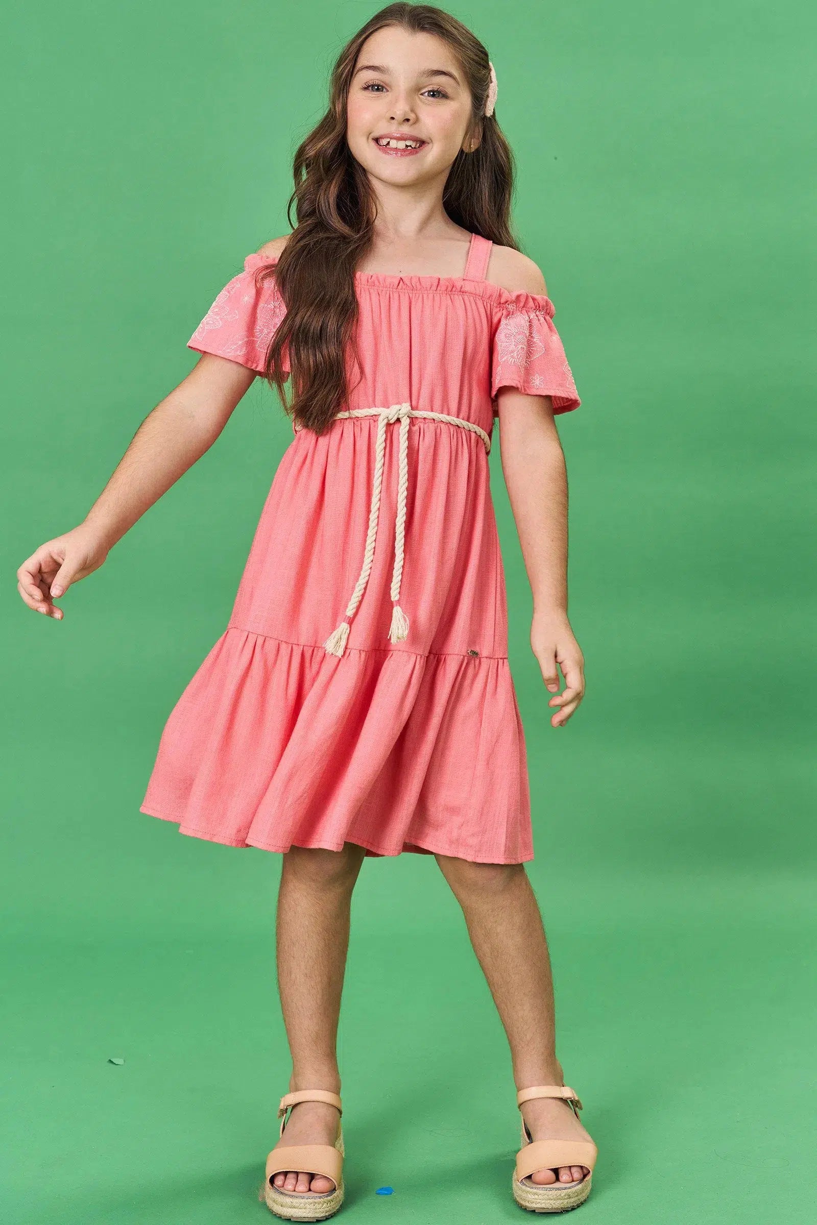 Vestido Infantil em Viscose 81519 Infanti