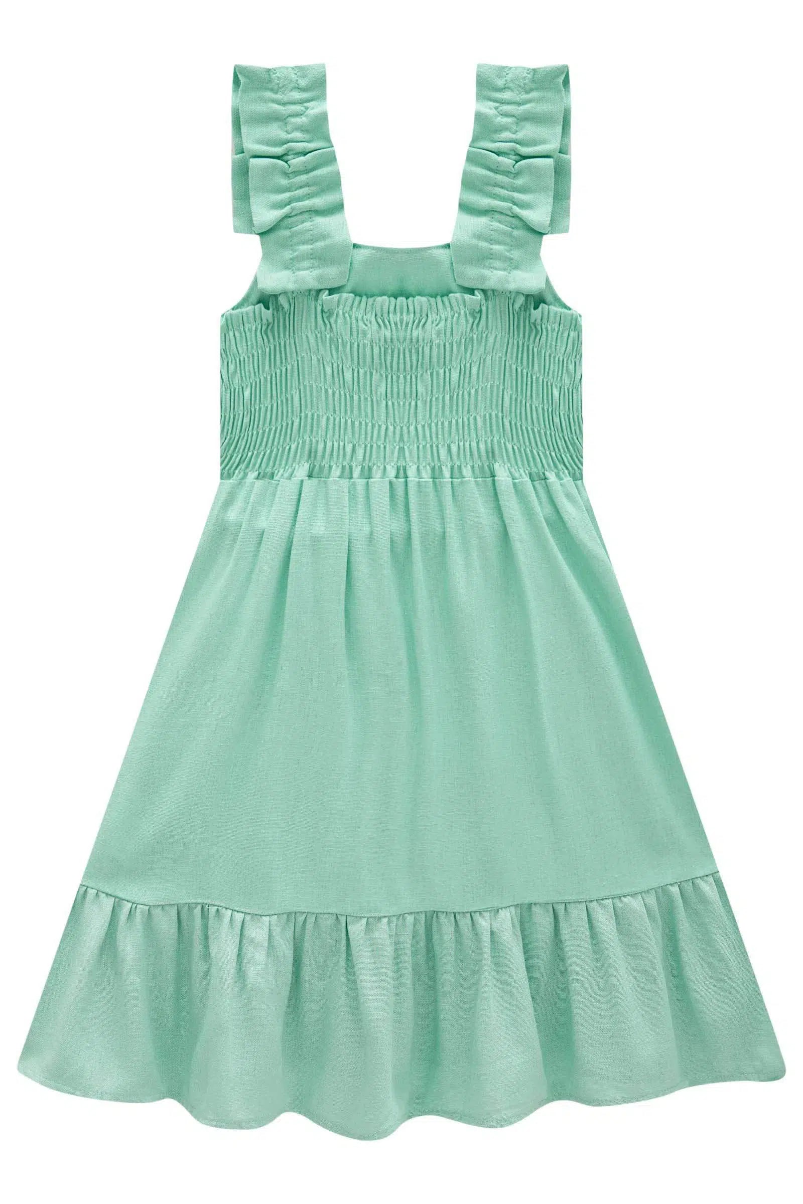 Vestido Infantil em Viscose Linho 81546 Infanti