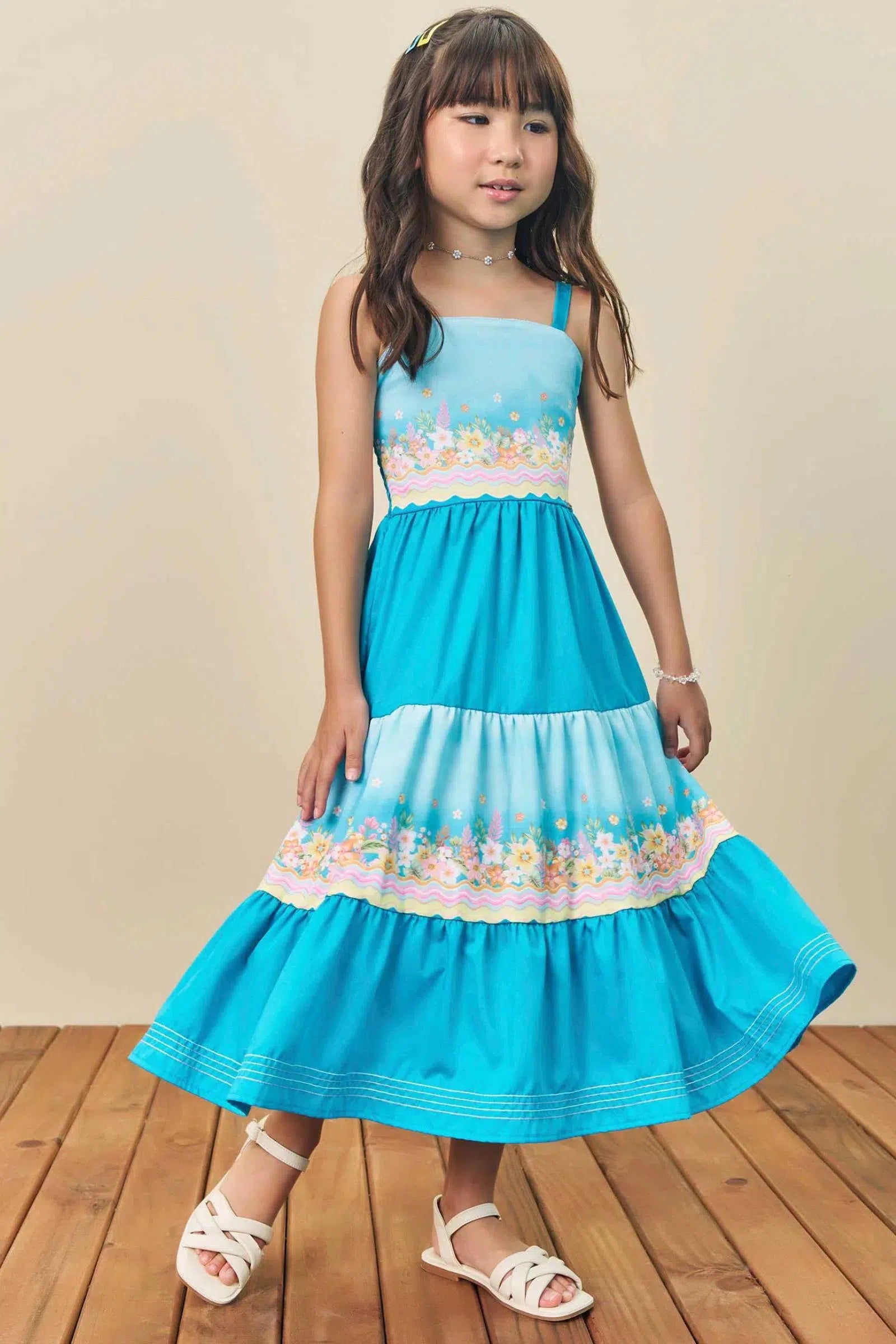 Vestido Midi em Tecido Glow 78893 Infanti