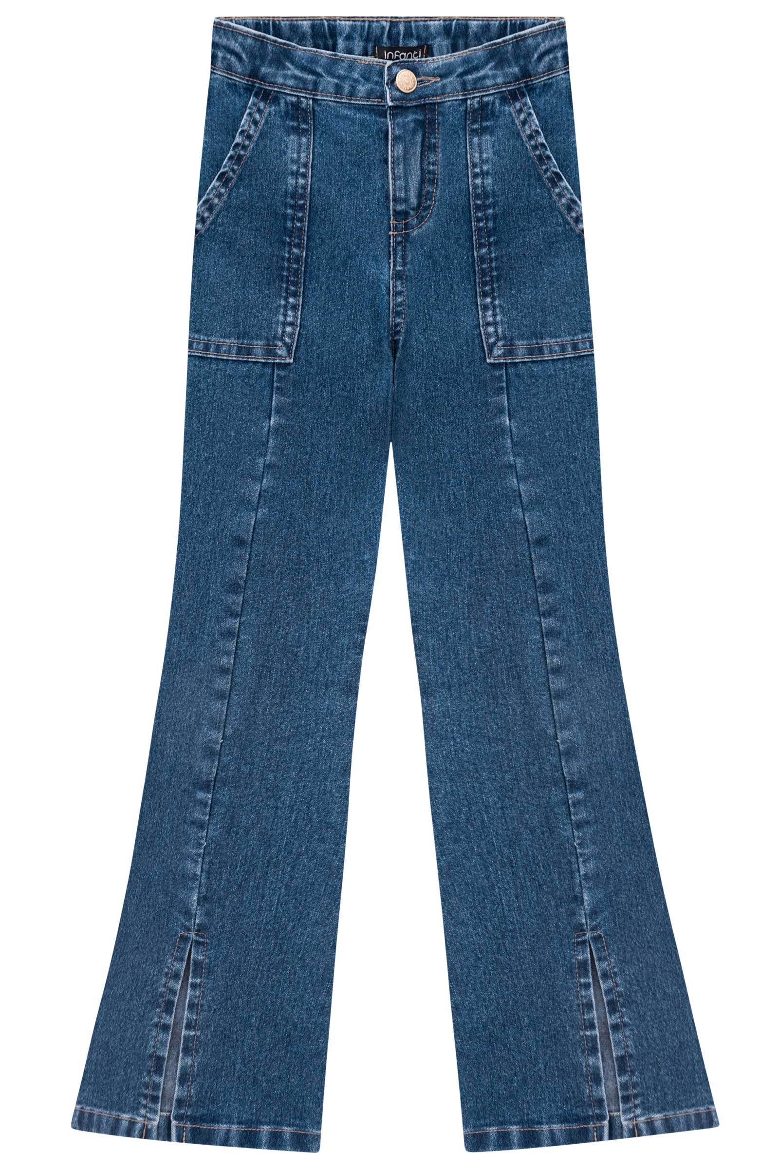 Calça Flare em Jeans Belline com Elastano 71773 Infanti
