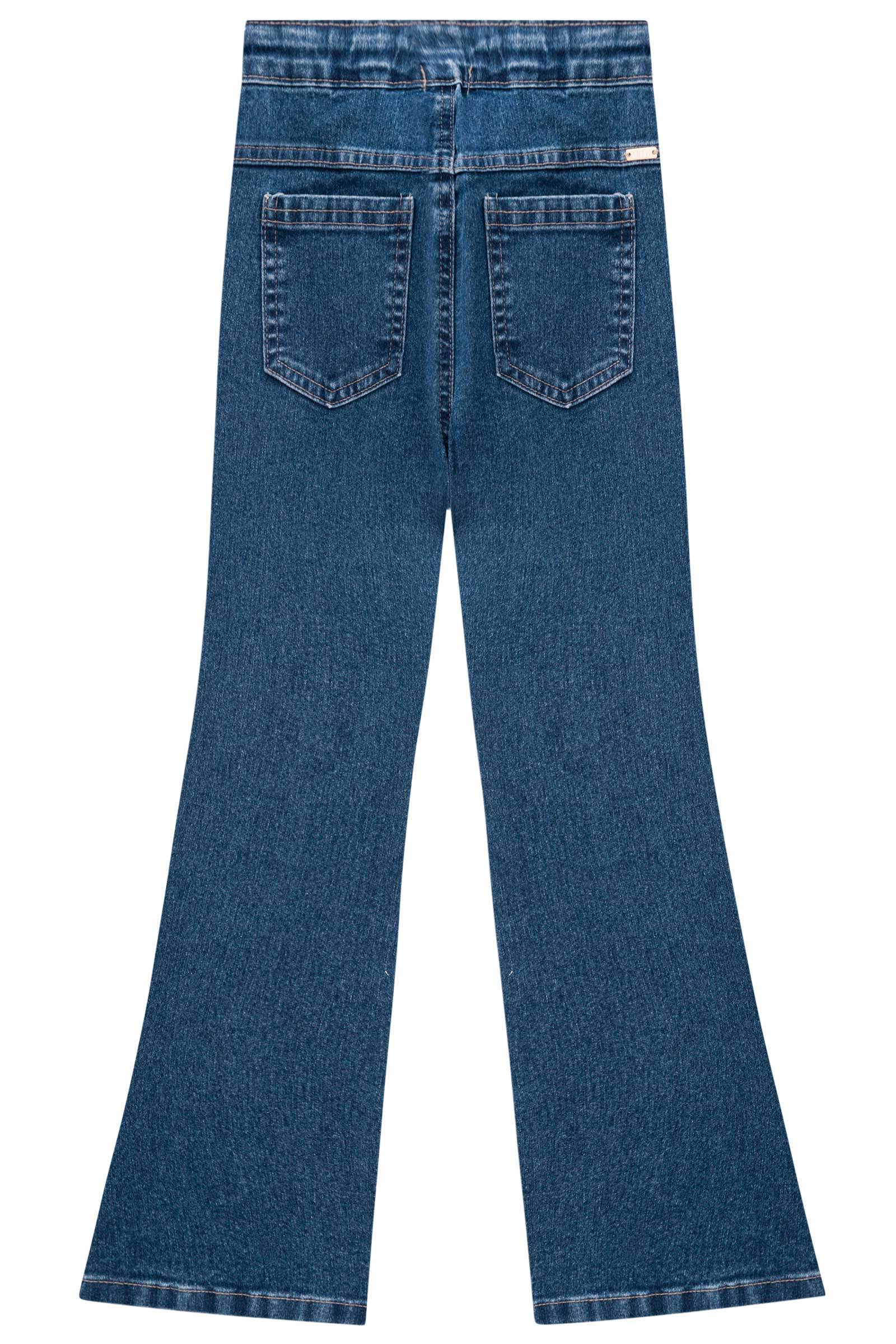 Calça Flare em Jeans Belline com Elastano 71773 Infanti
