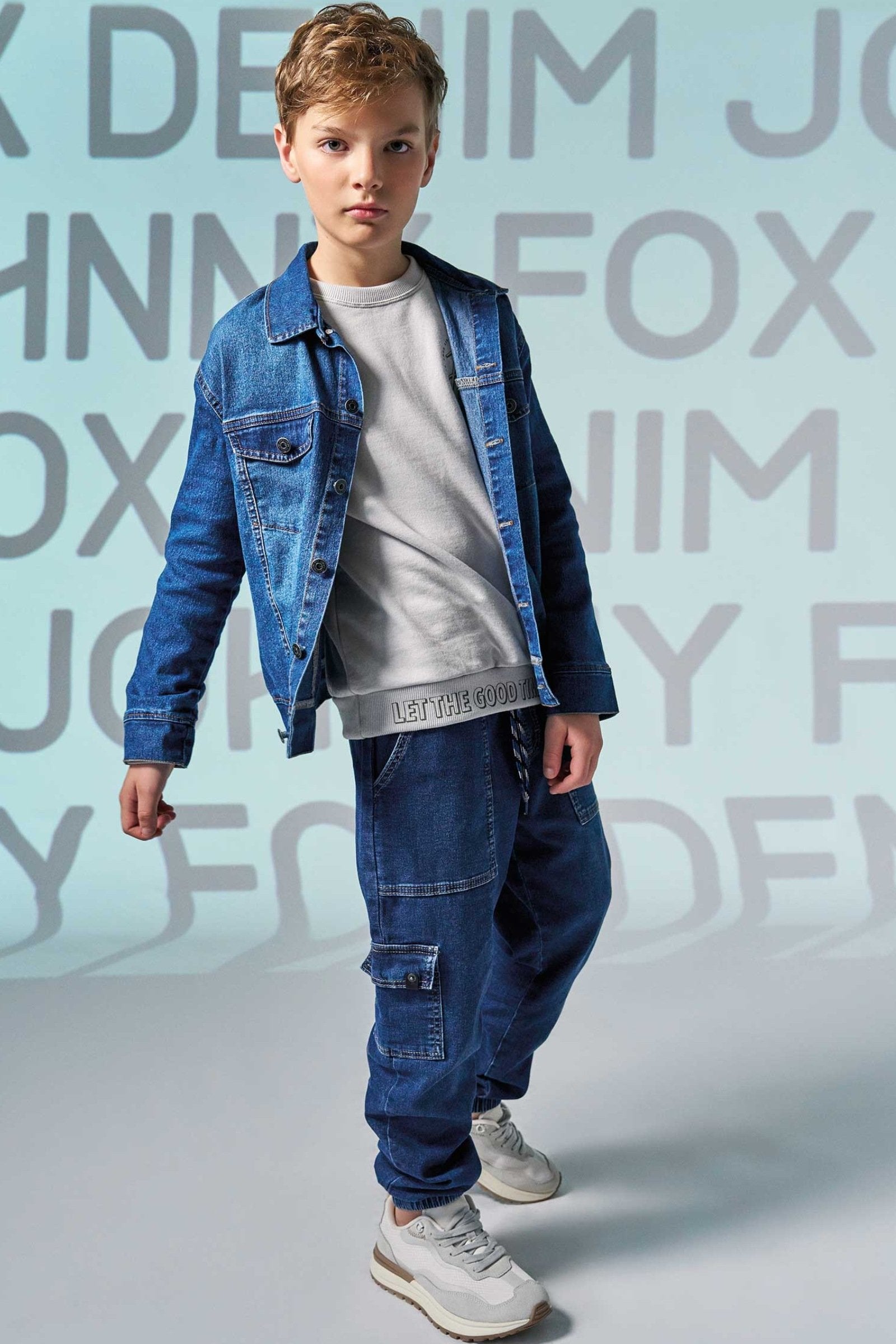 Calça Jogger em Malha Jeans Trek com Elastano 70838 Johnny Fox