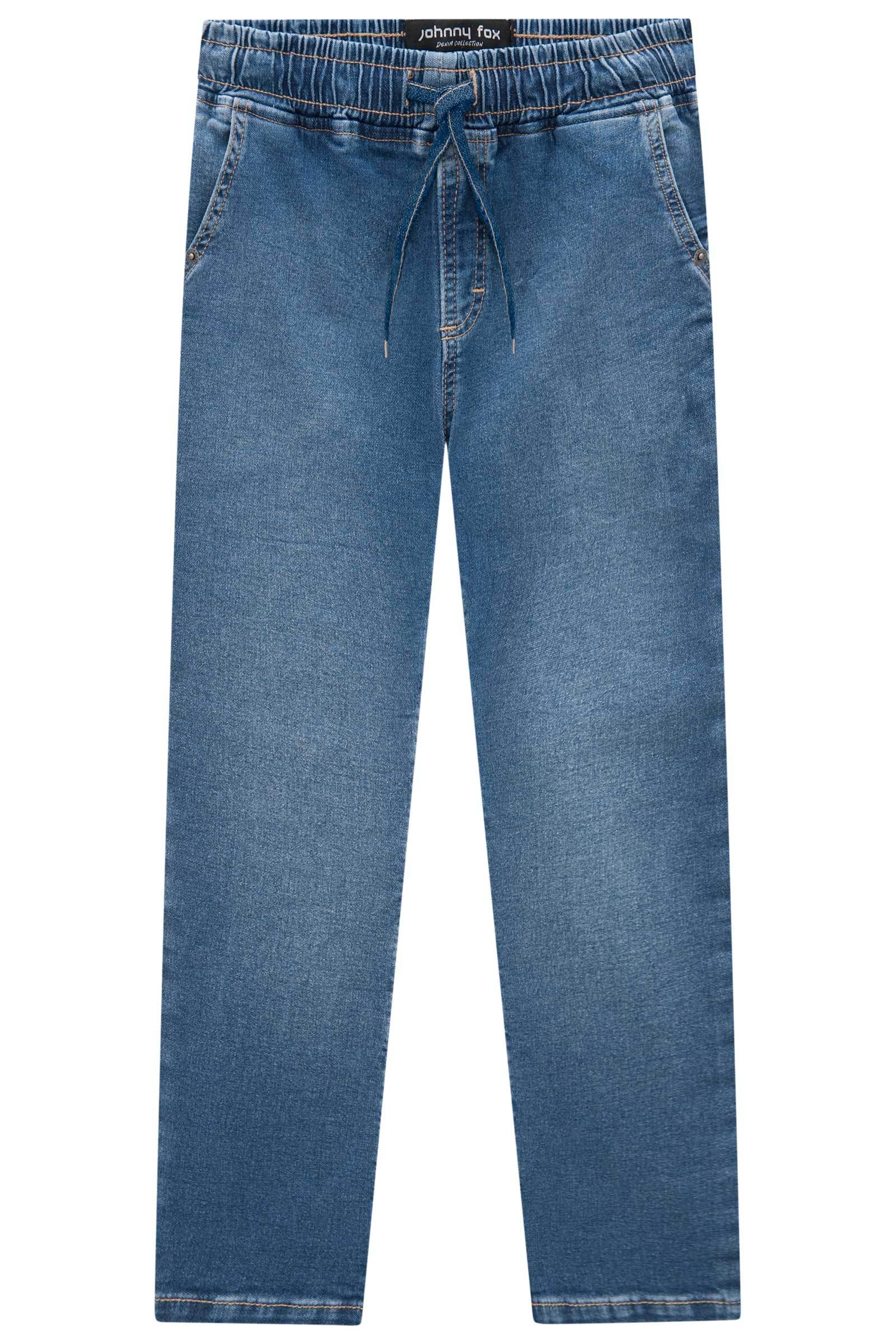 Calça Skinny Comfy em Malha Jeans Trek com Elastano 70782 Johnny Fox